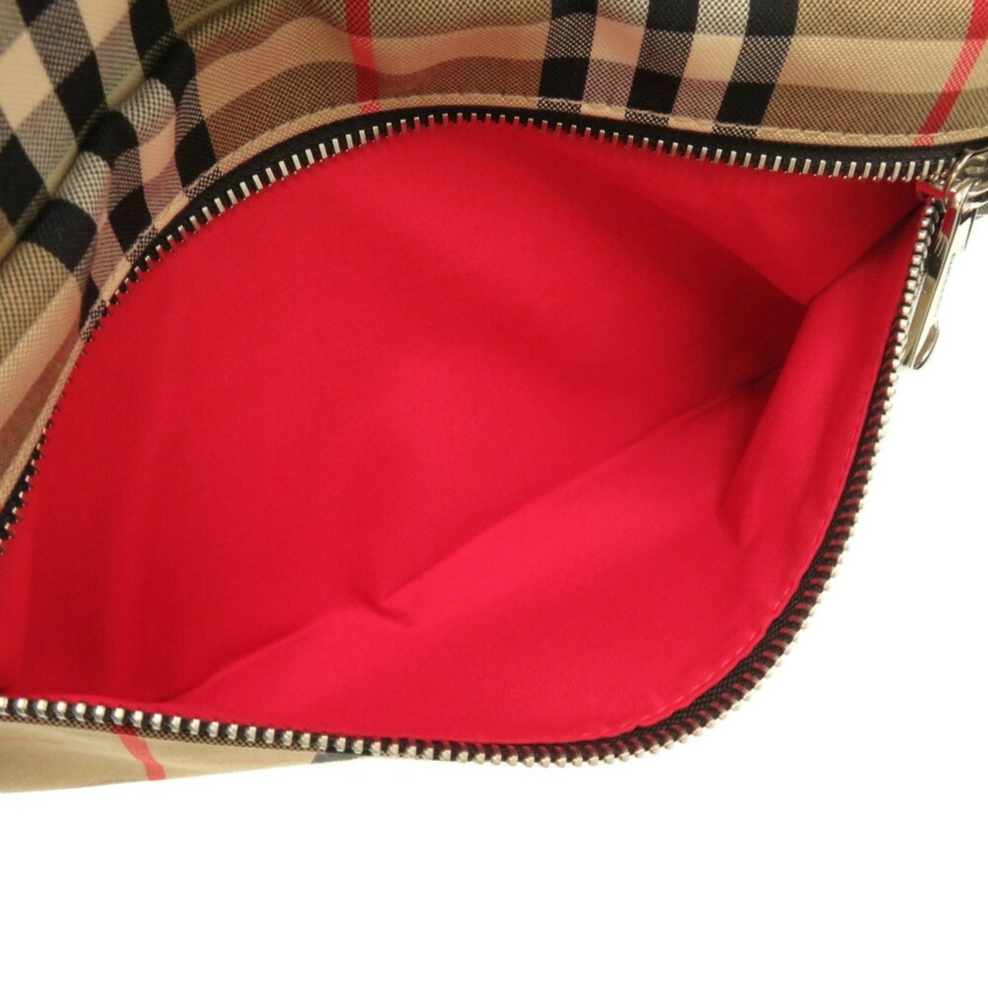 Burberry Beige Cotton Polyester Fanny Pack