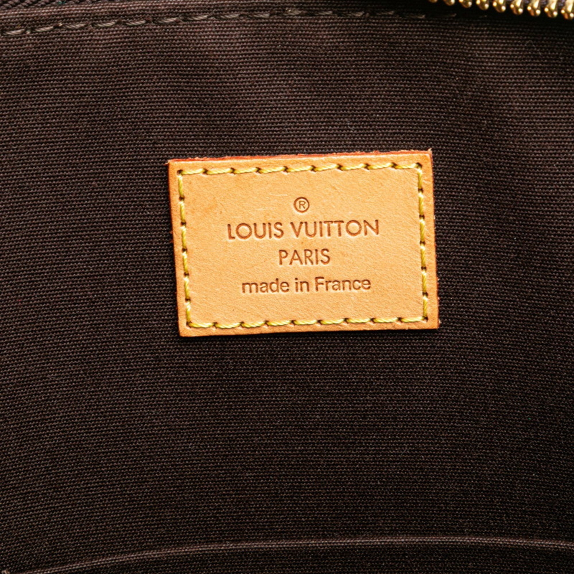 Louis Vuitton Amarante Brown Patent Leather Leather Handbag Shoulder Bag