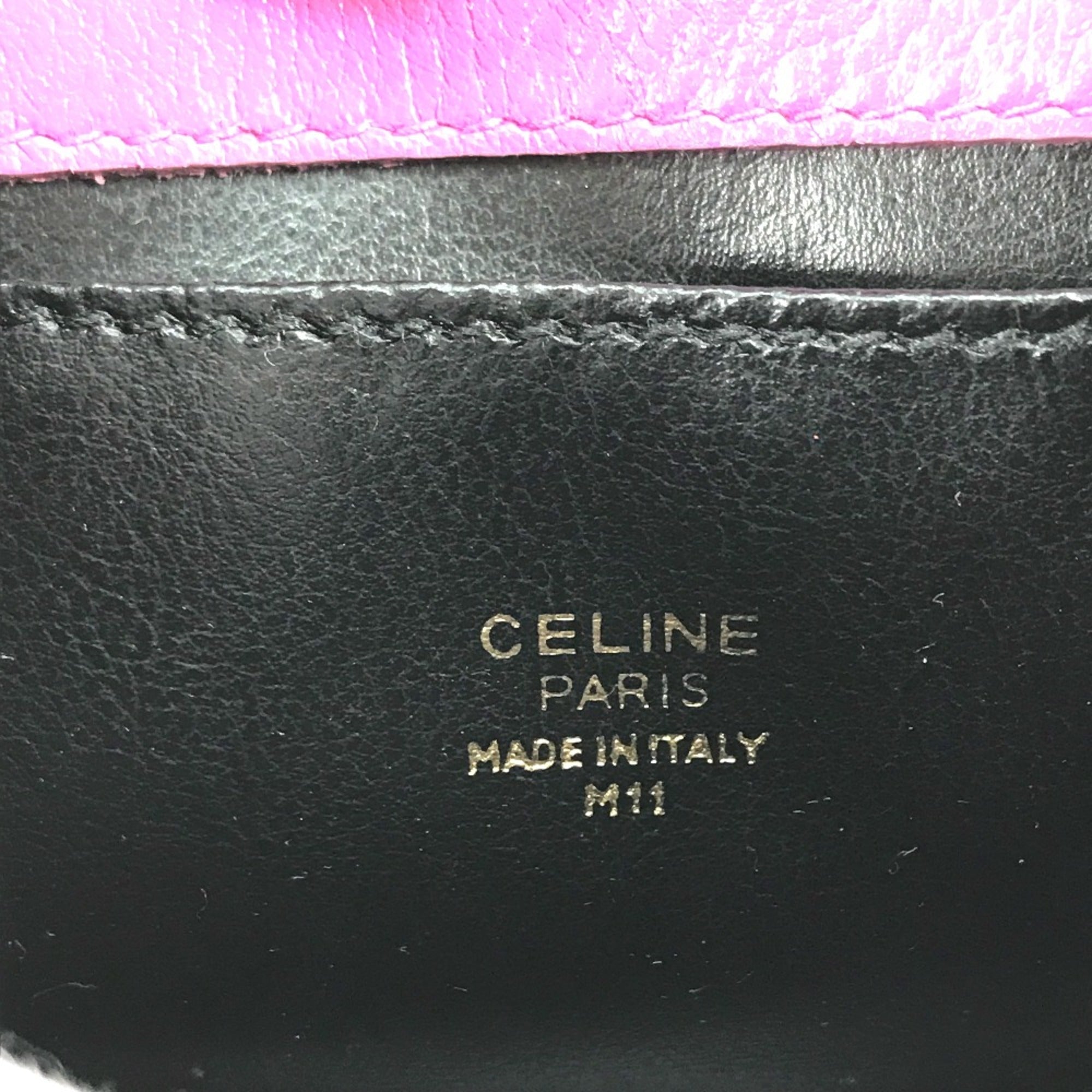 Celine Purple Leather Handbag