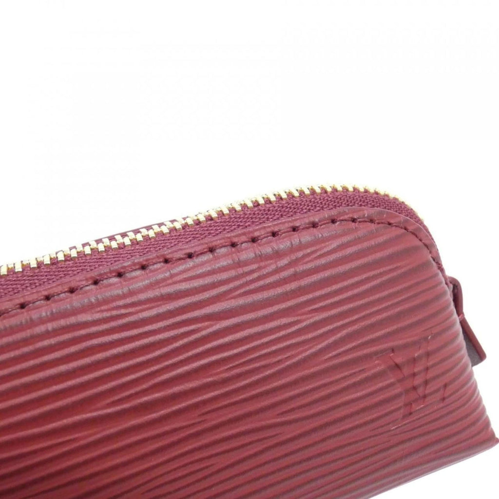Louis Vuitton Red Color Leather Handbag Pouch
