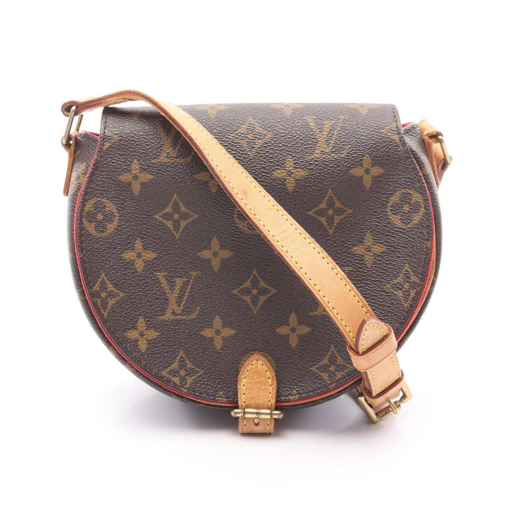 Louis Vuitton Brown Pvc Coated Canvas Leather Shoulder Bag