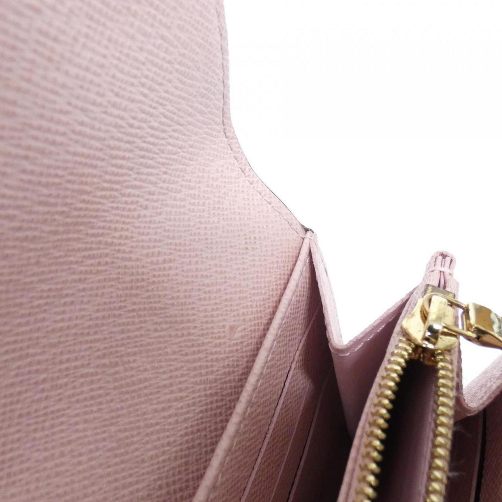 Louis Vuitton Brown Rose Ballerine Coated Canvas Long Wallet (Tri-Fold)