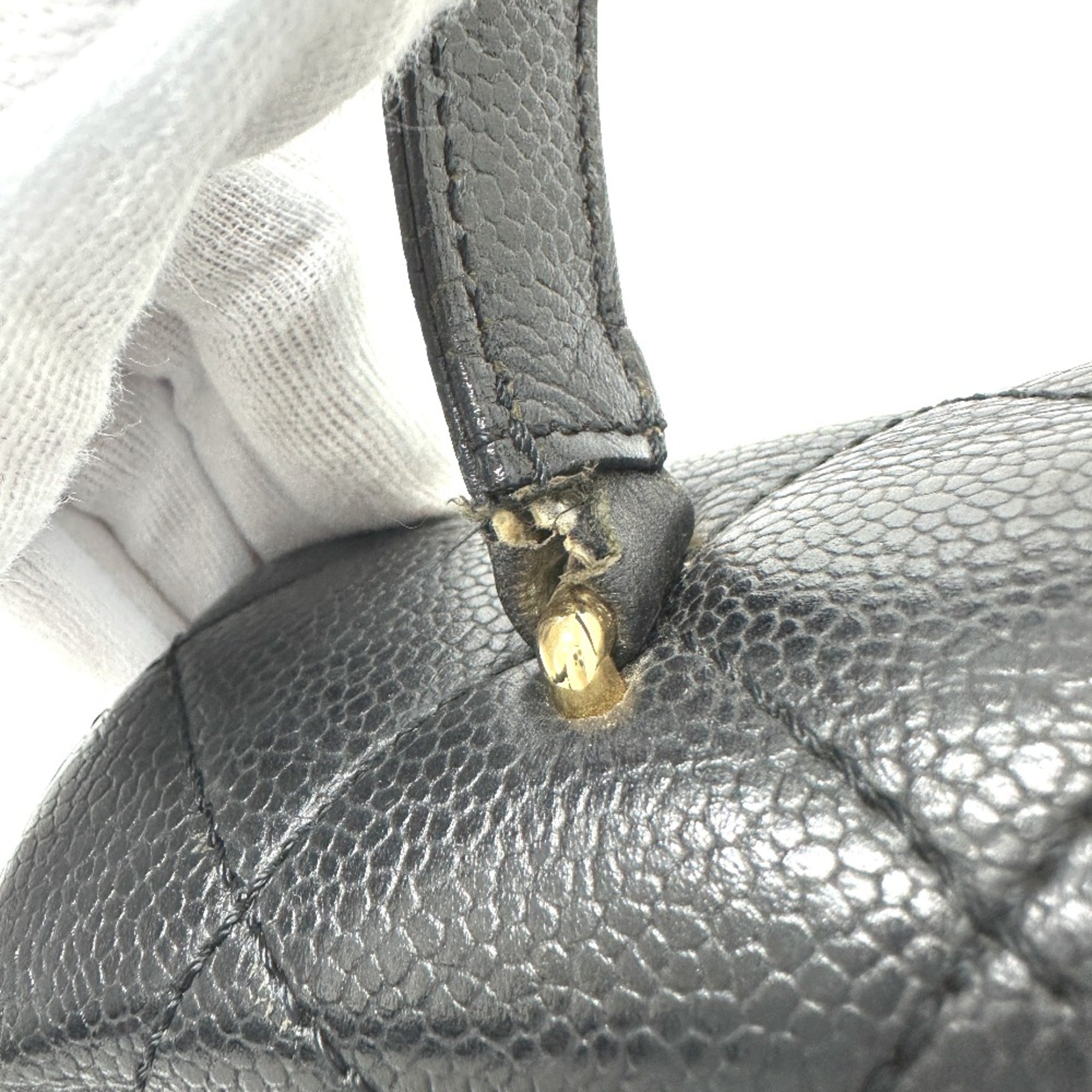 Chanel Black Leather Handbag