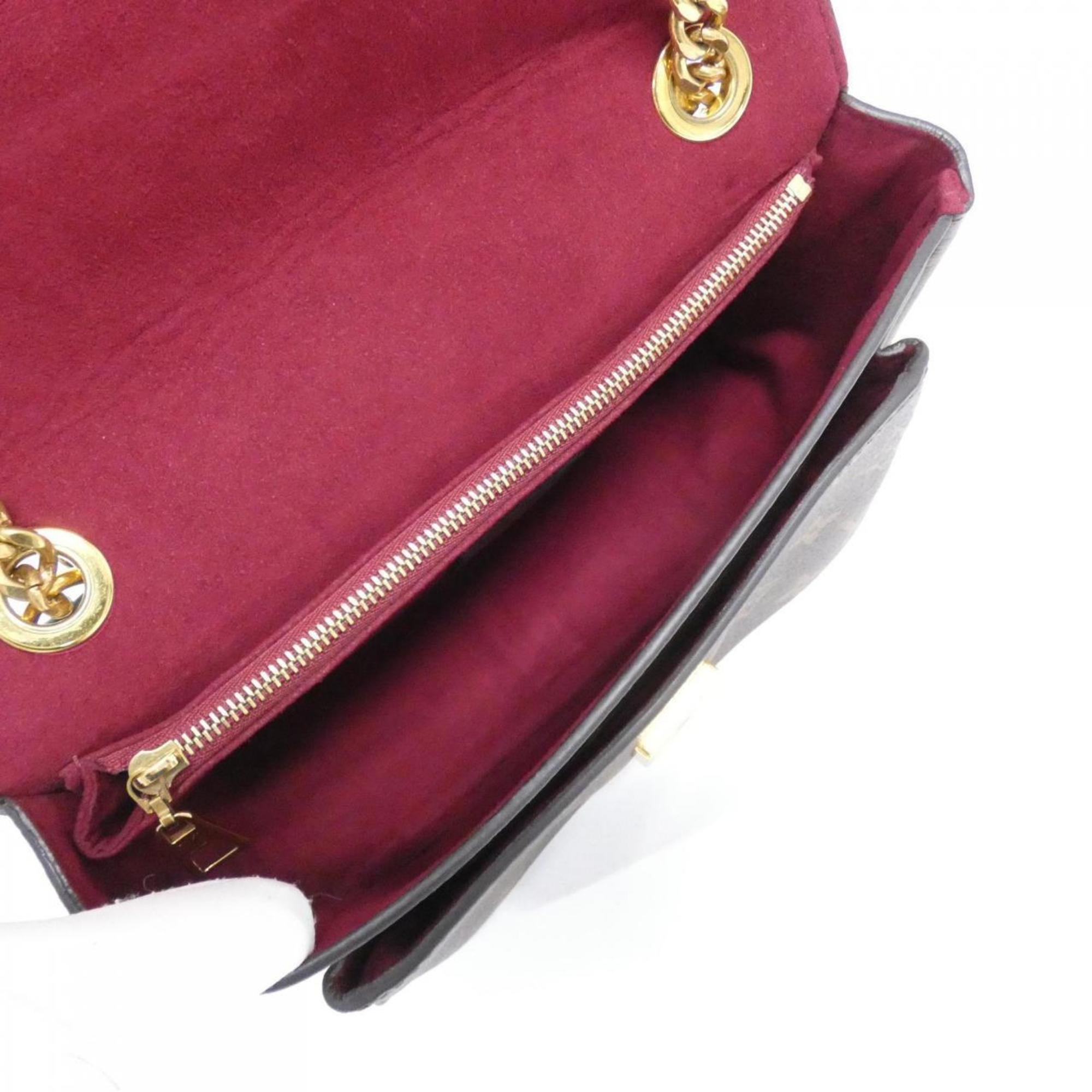 Louis Vuitton Marron Coated Canvas Shoulder Bag