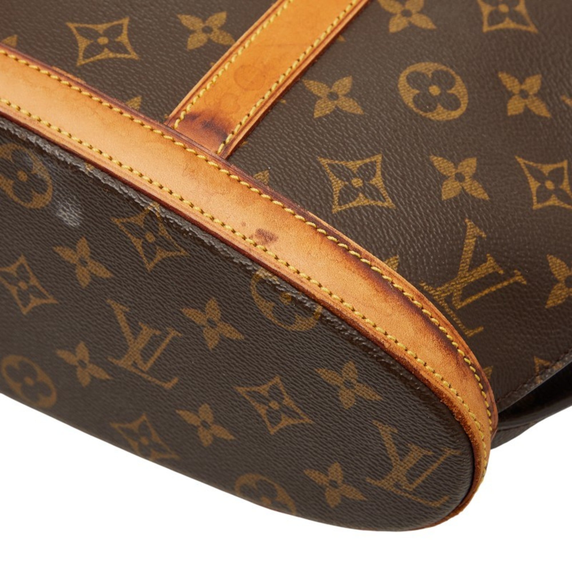 Louis Vuitton Brown Pvc Leather Tote Bag