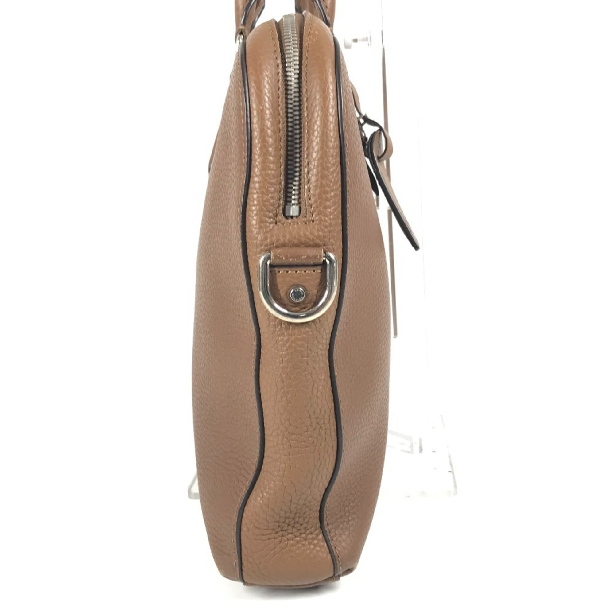 Louis Vuitton Brown Leather Briefcase Handbag Tote Bag