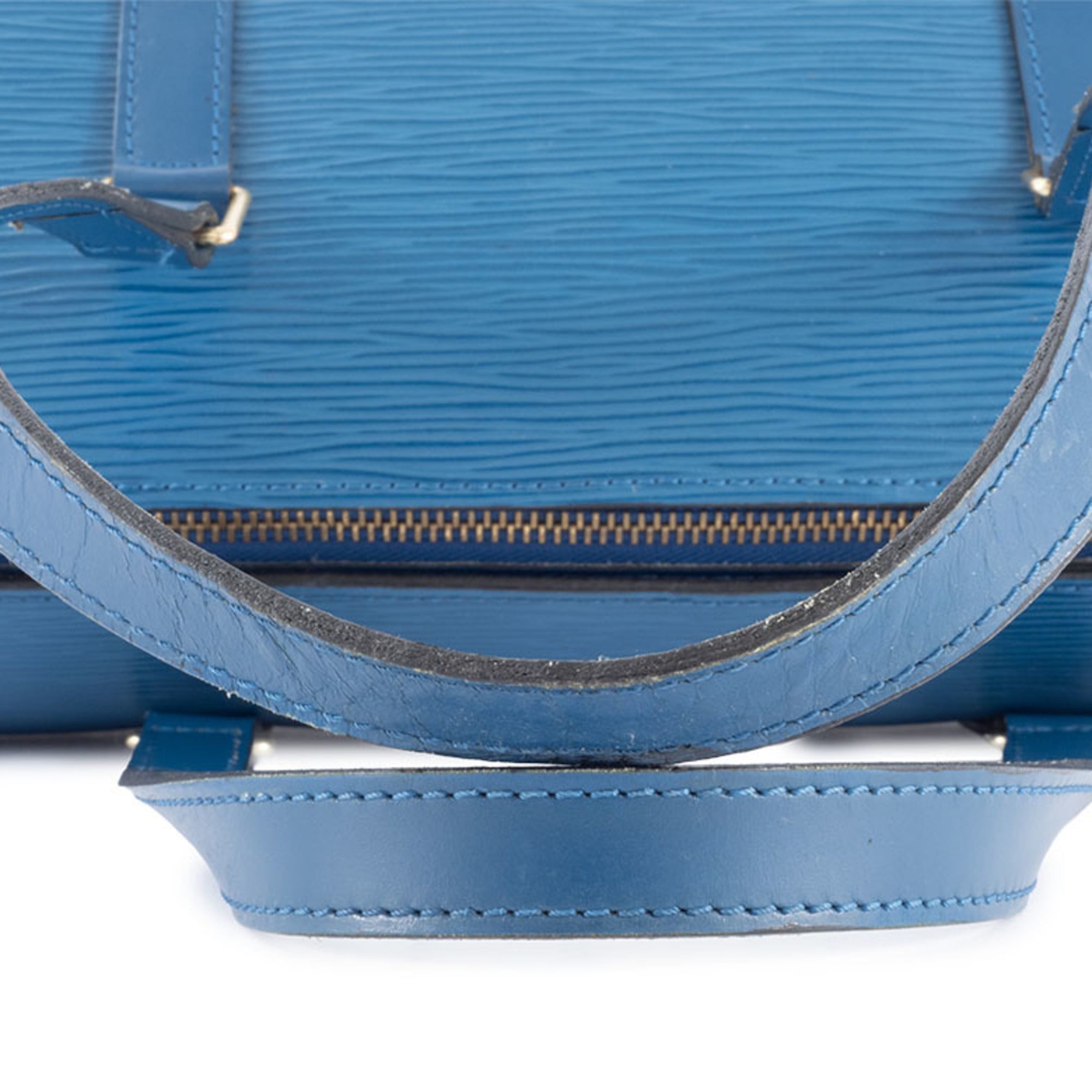 Louis Vuitton Epi Toledo Blue Epi Leather Handbag