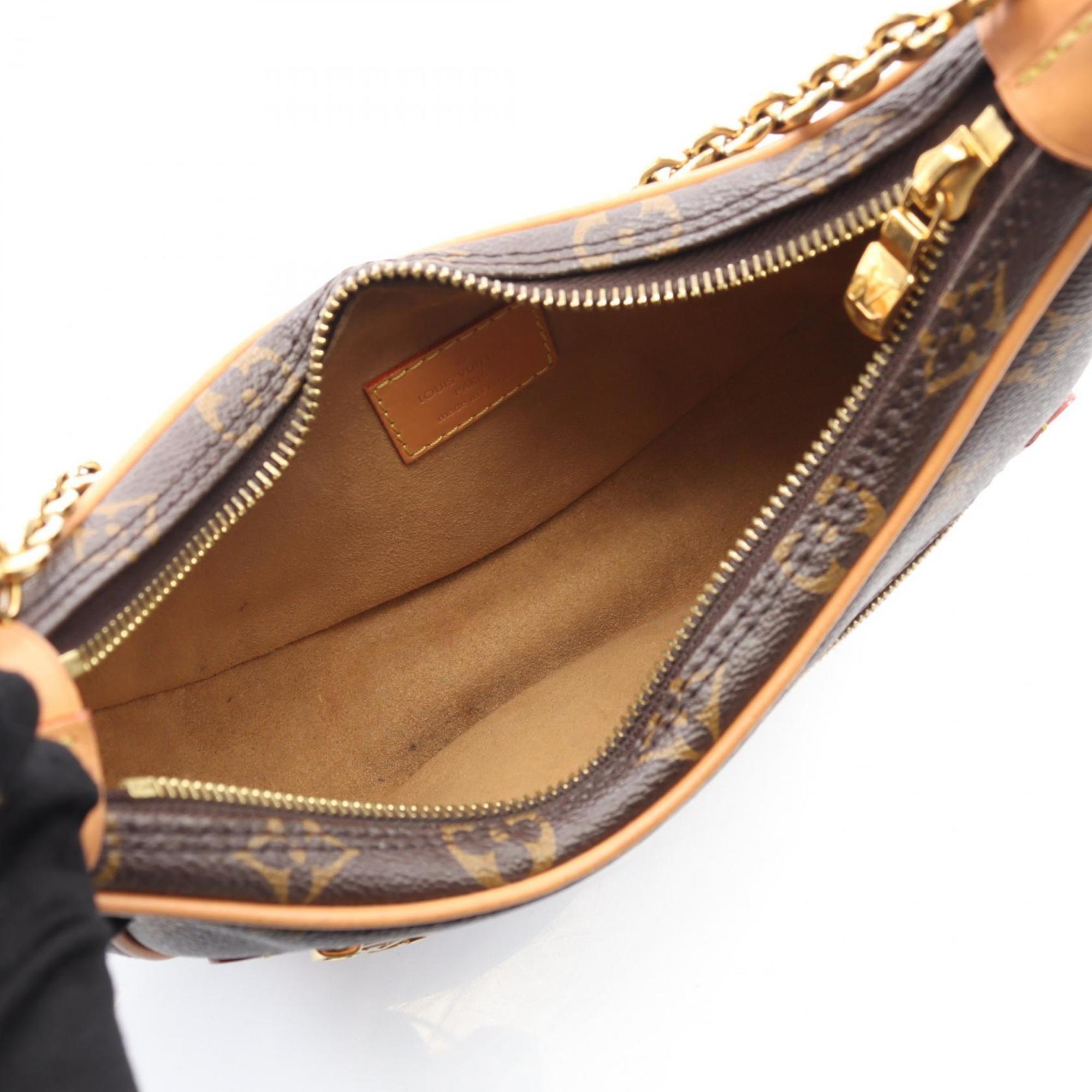 Louis Vuitton Brown Pvc Leather Shoulder Bag