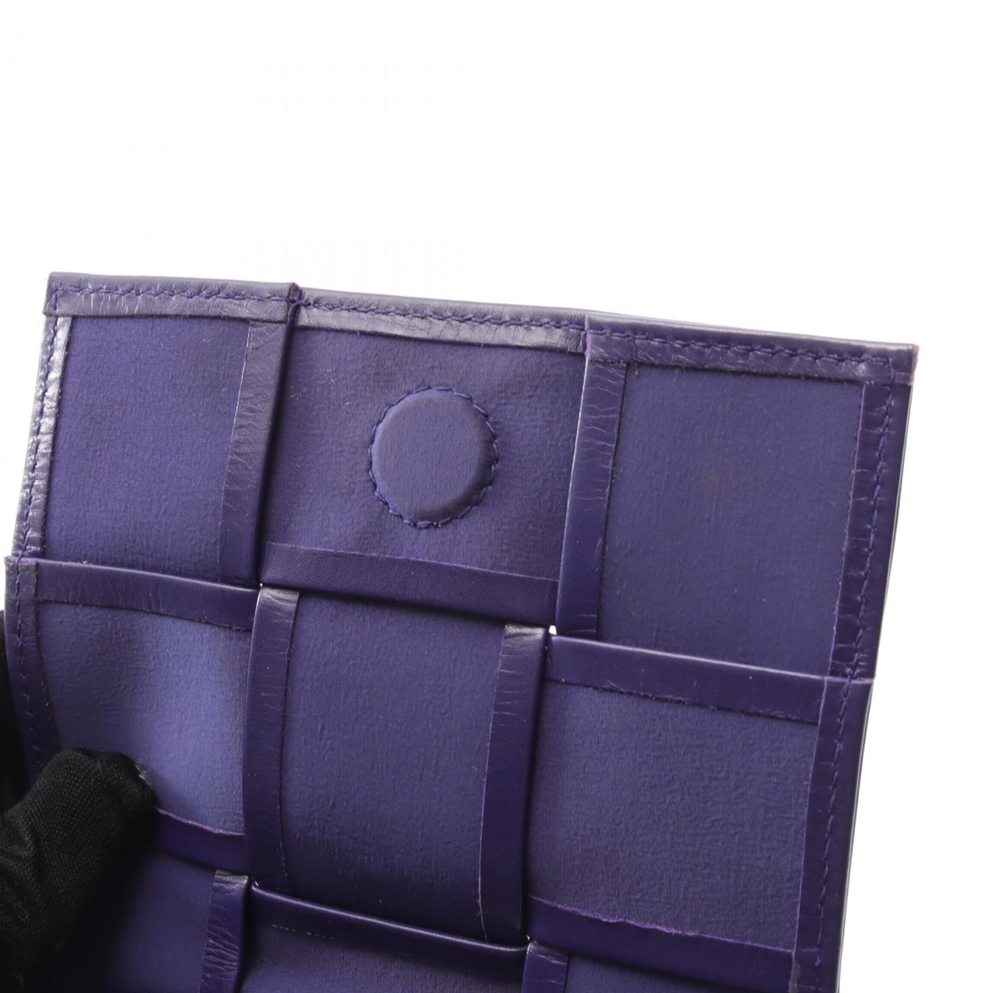 Bottega Veneta Purple Leather Shoulder Bag