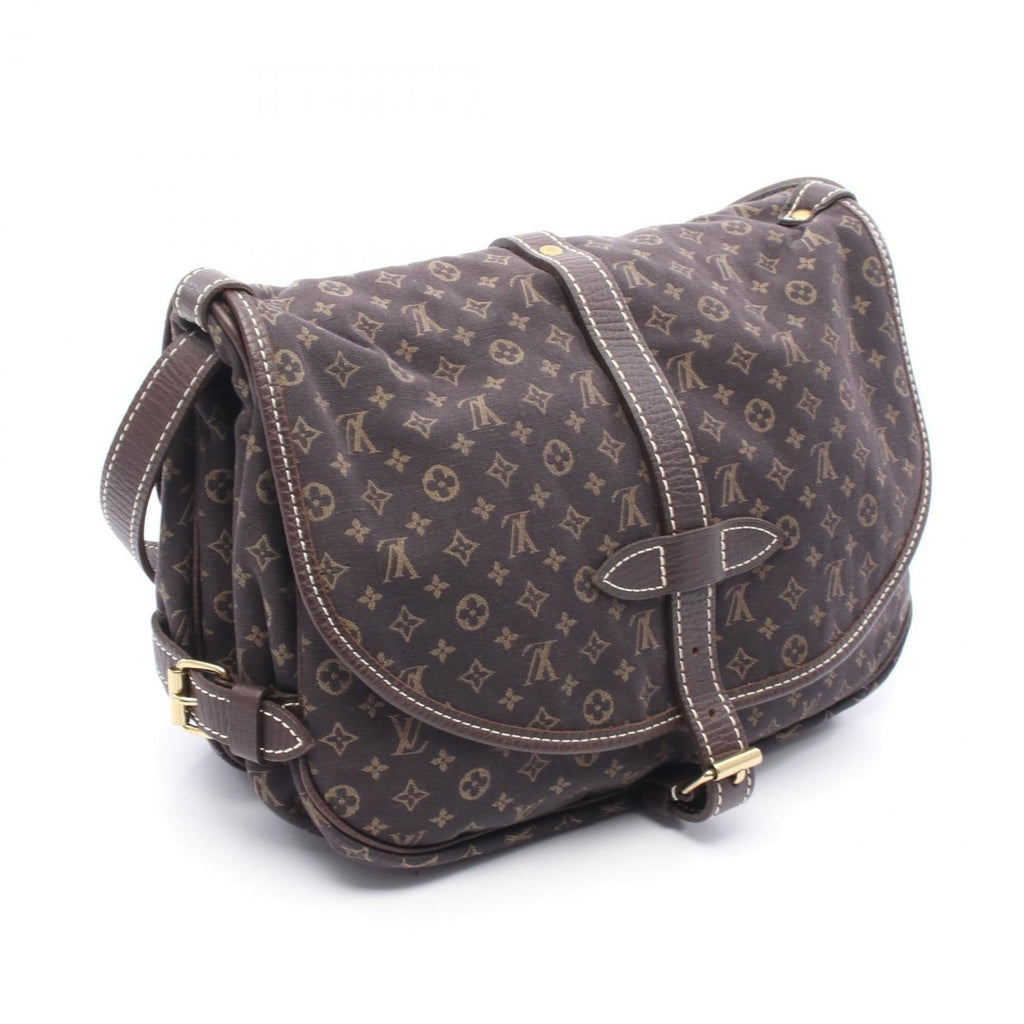 Louis Vuitton Brown Canvas Monogram Mini Leather Shoulder Bag