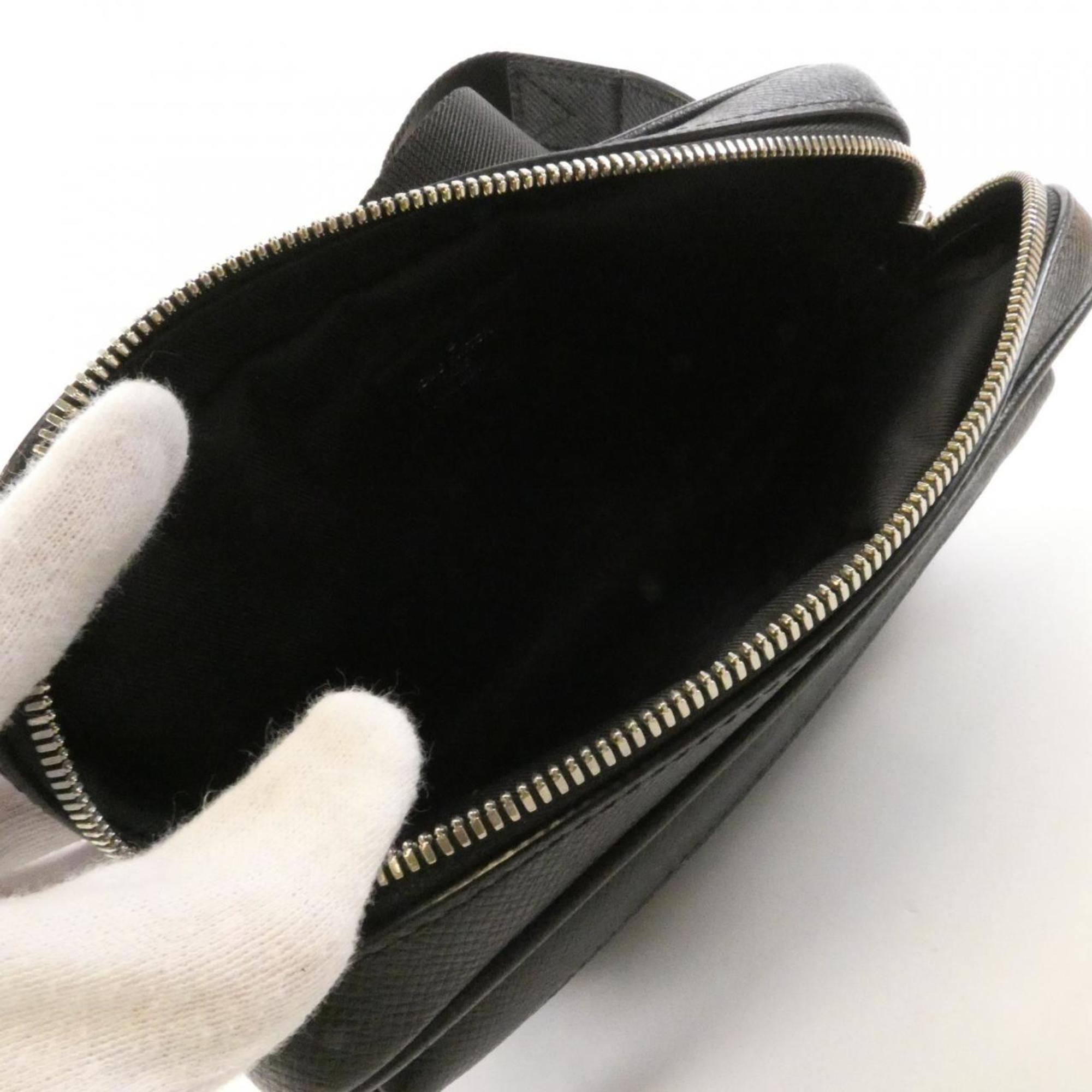 Louis Vuitton Taiga Black Taiga Leather Shoulder Bag