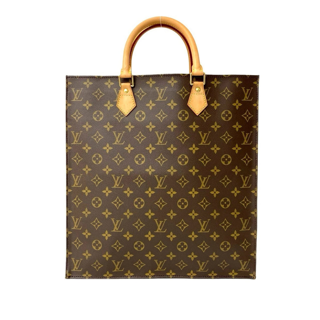 Louis Vuitton Brown Leather Pvc Handbag Tote Bag
