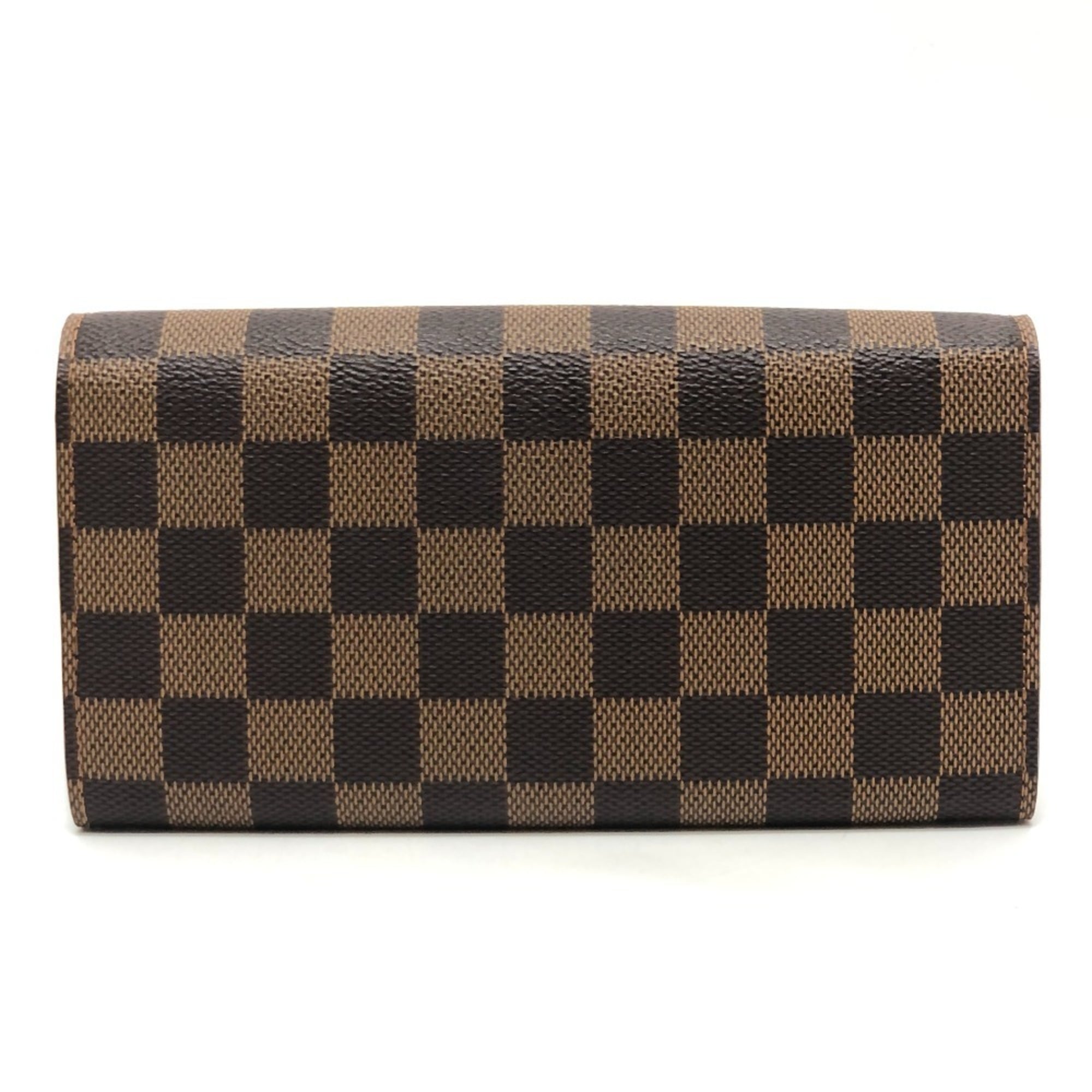 Louis Vuitton Damier Brown Ebene Damier Canvas Long Wallet