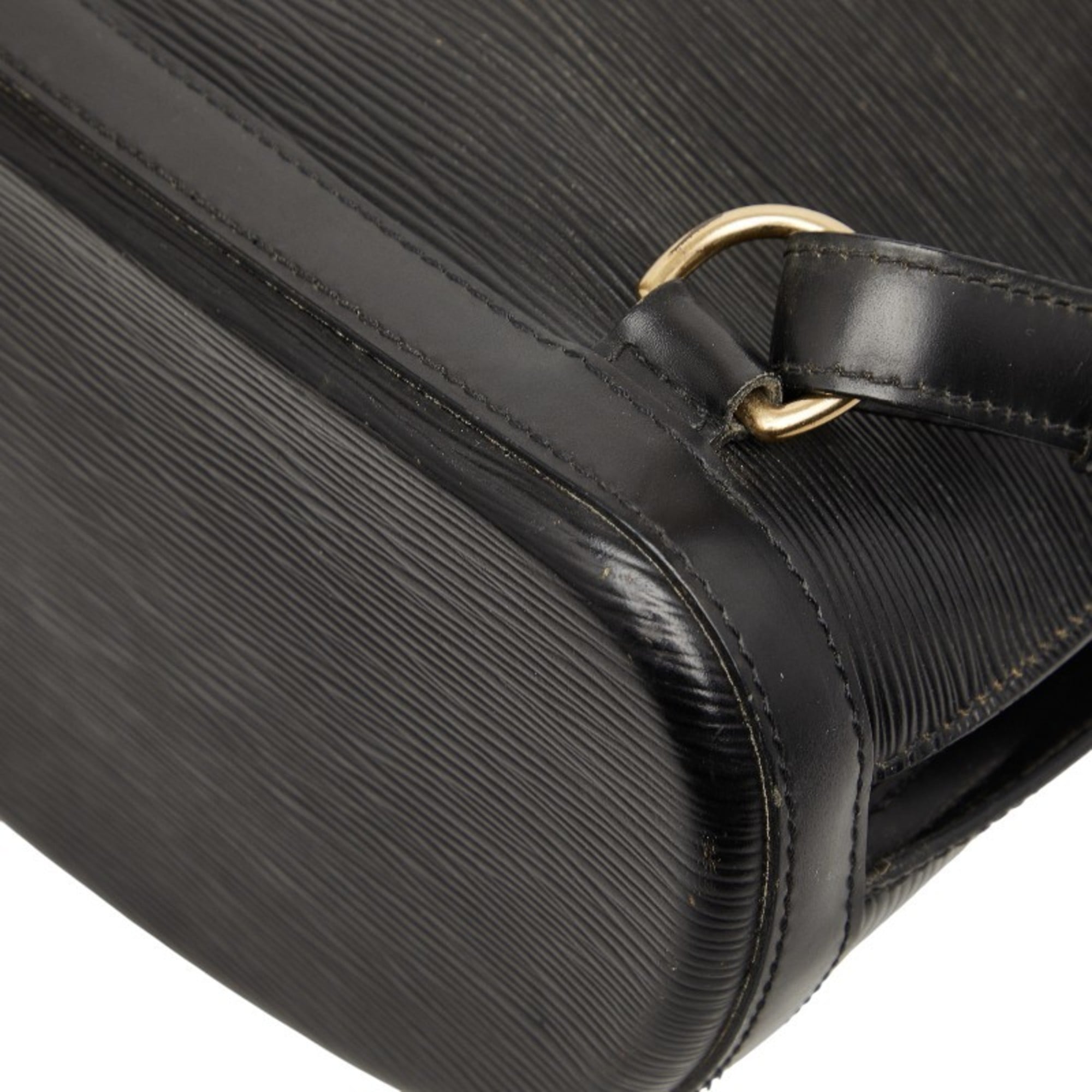 Louis Vuitton Black Noir Leather Backpack