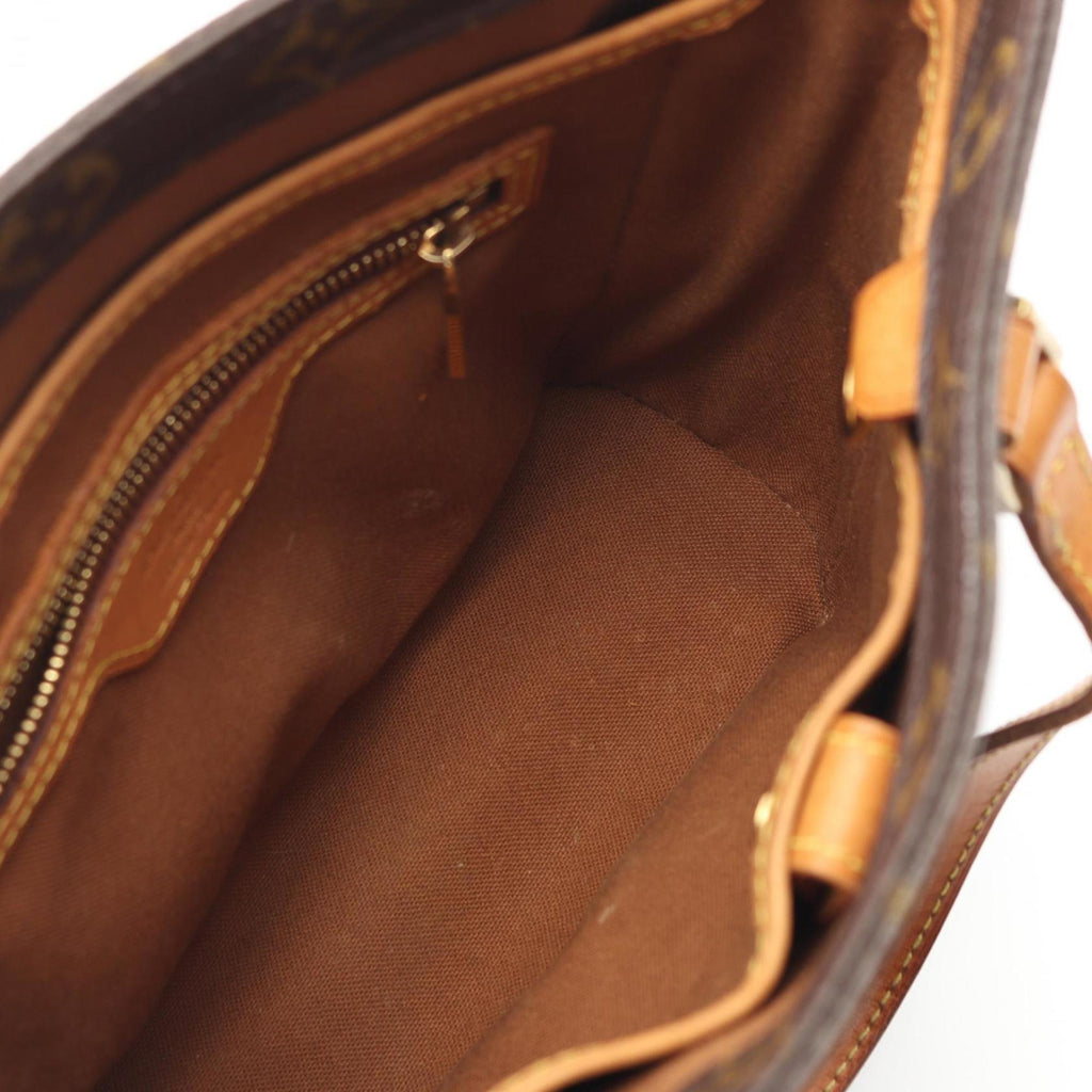 Louis Vuitton Monogram Brown Coated Canvas Leather Handbag
