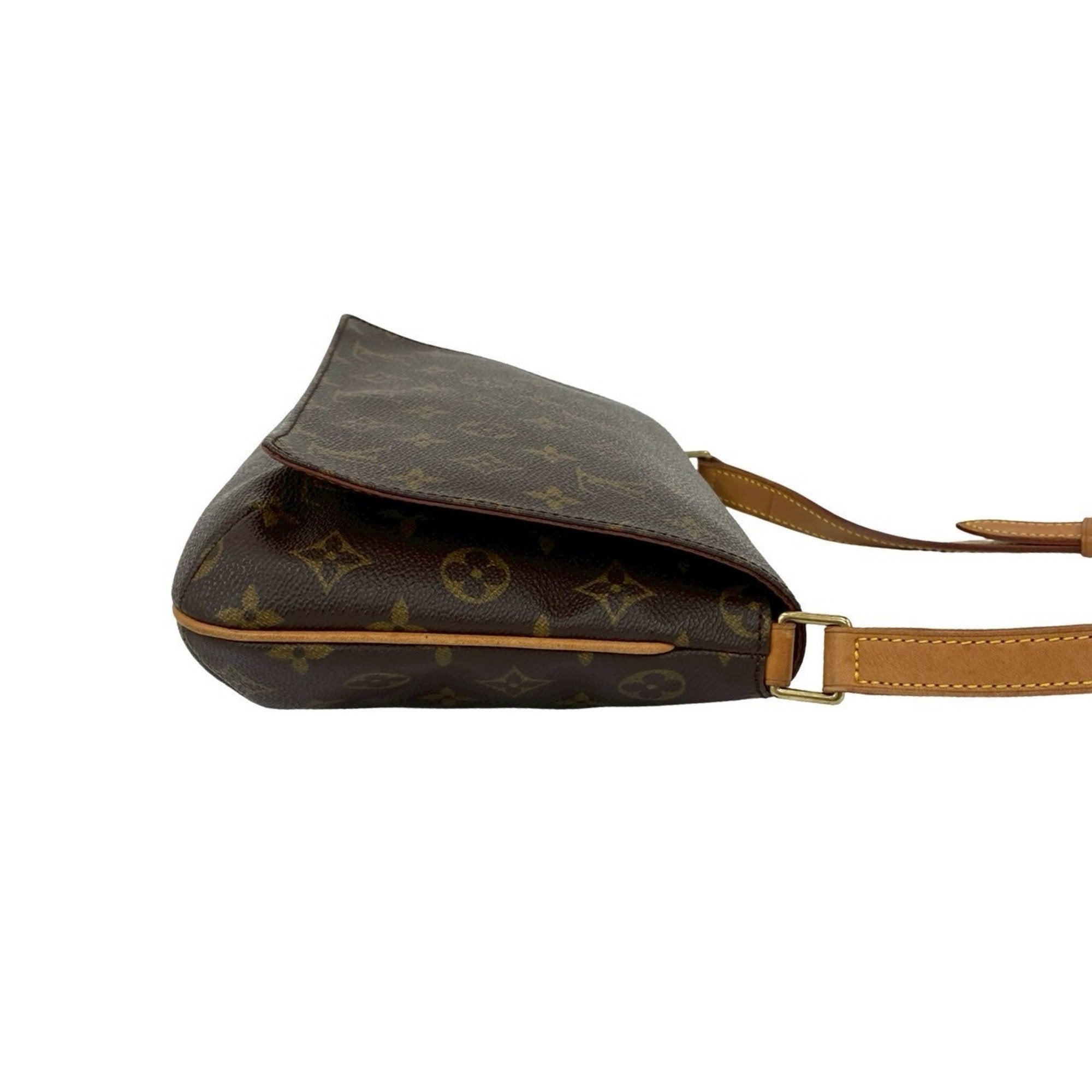 Louis Vuitton Brown Leather Pvc Shoulder Bag