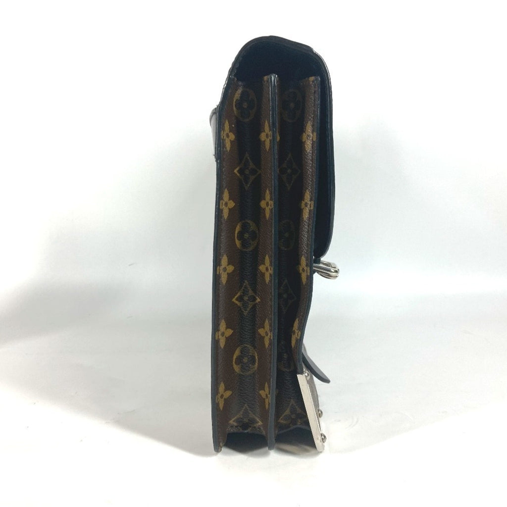 Louis Vuitton Black Brown Monogram Monogram Briefcase Handbag Tote Bag