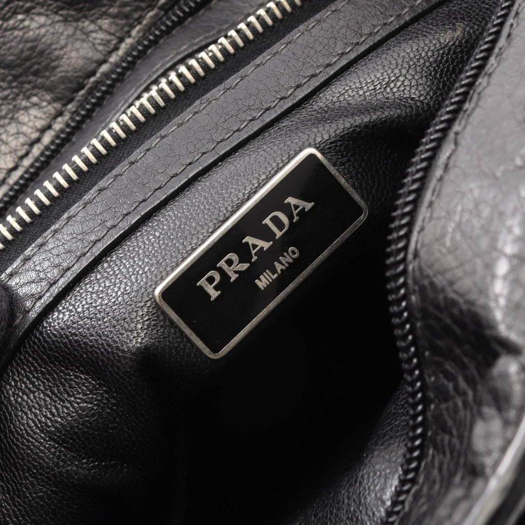 Prada Black Leather Shoulder Bag