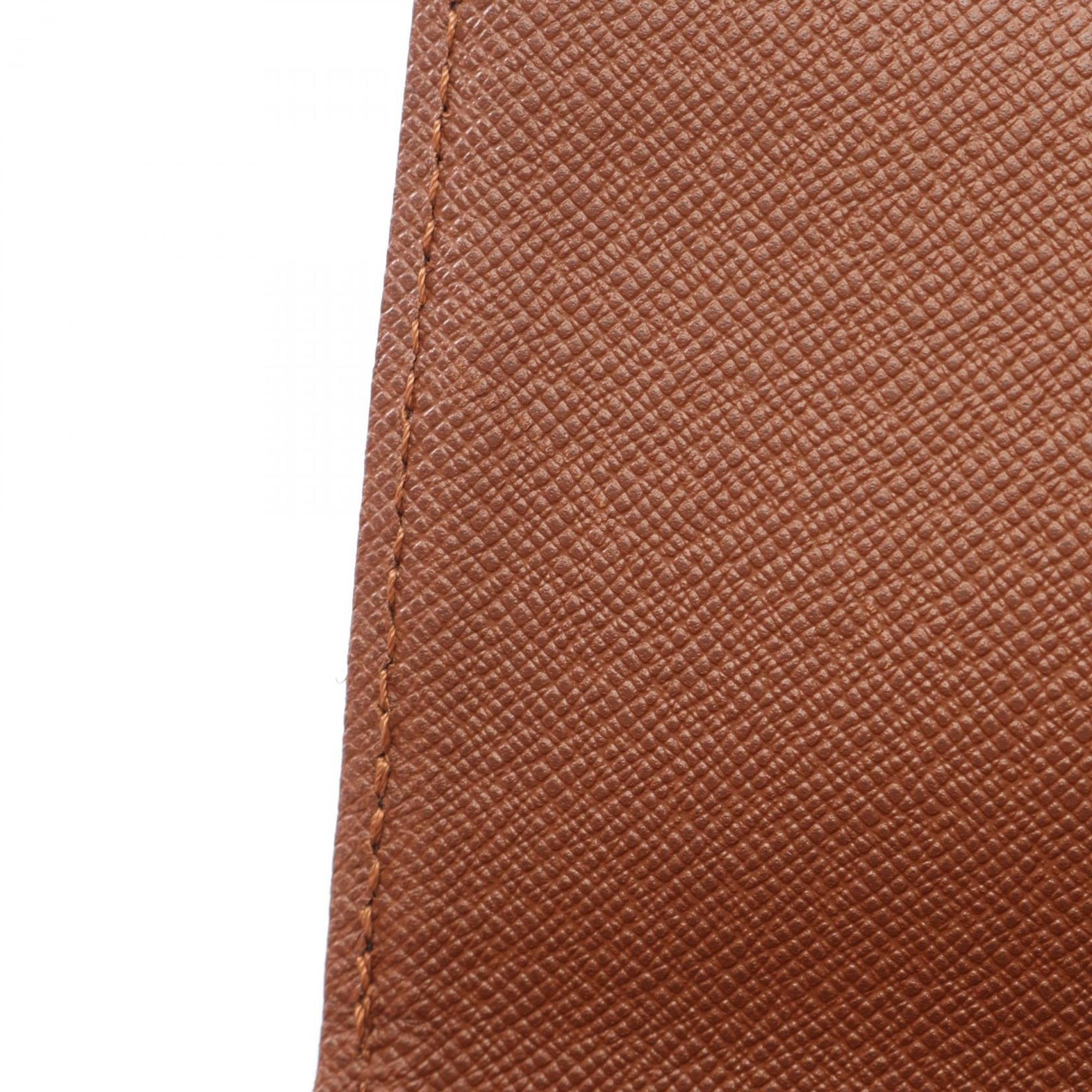 Louis Vuitton Monogram Brown Coated Canvas Leather Shoulder Bag