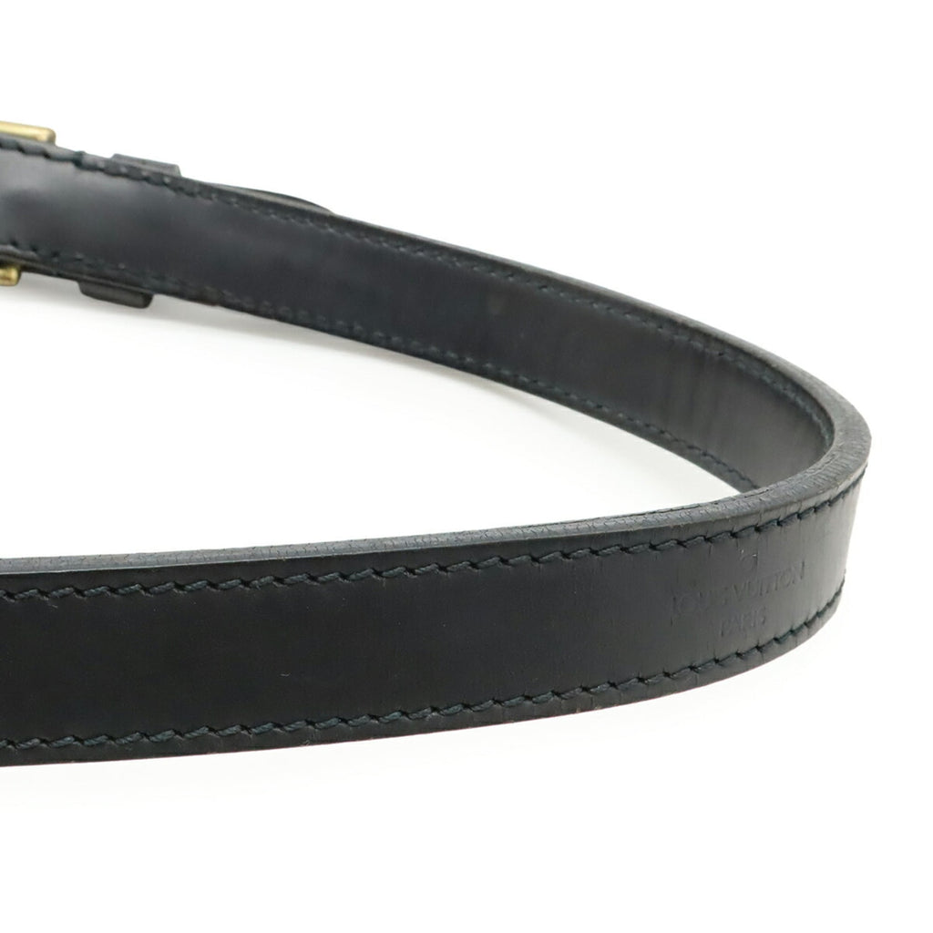 Louis Vuitton Black Noir White Epi Leather Shoulder Bag