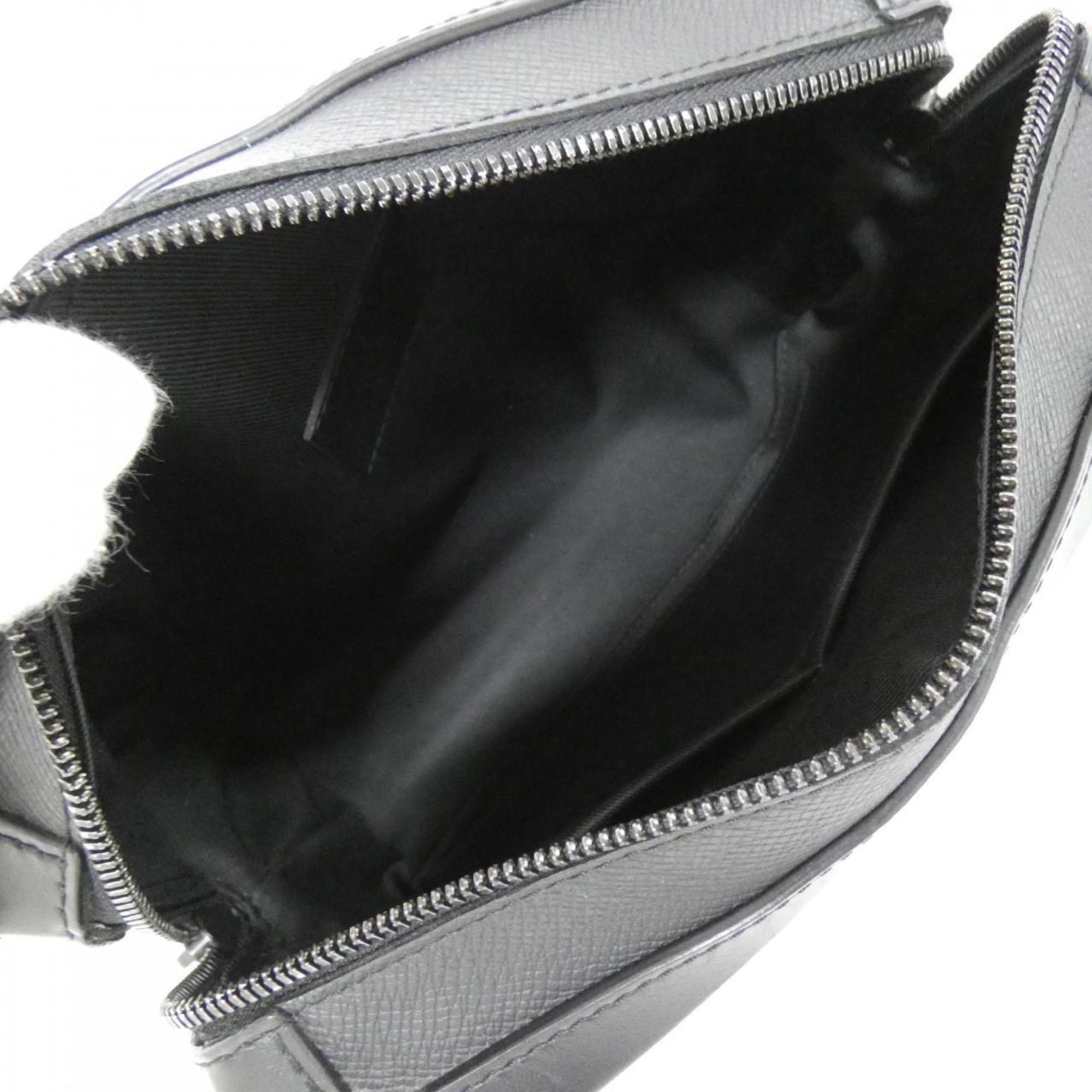 Louis Vuitton Black Leather Shoulder Bag