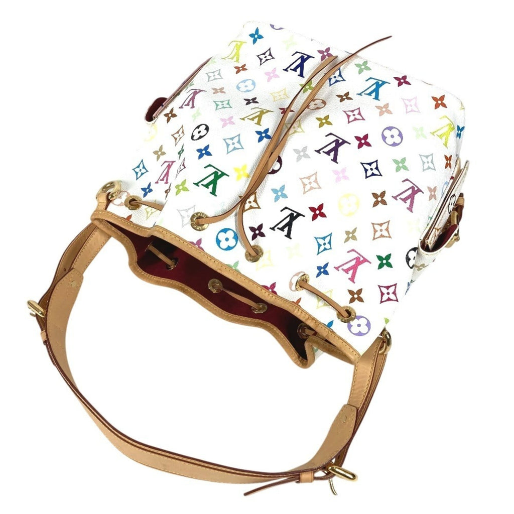 Louis Vuitton Blanc White Monogram Multicolore Shoulder Bag