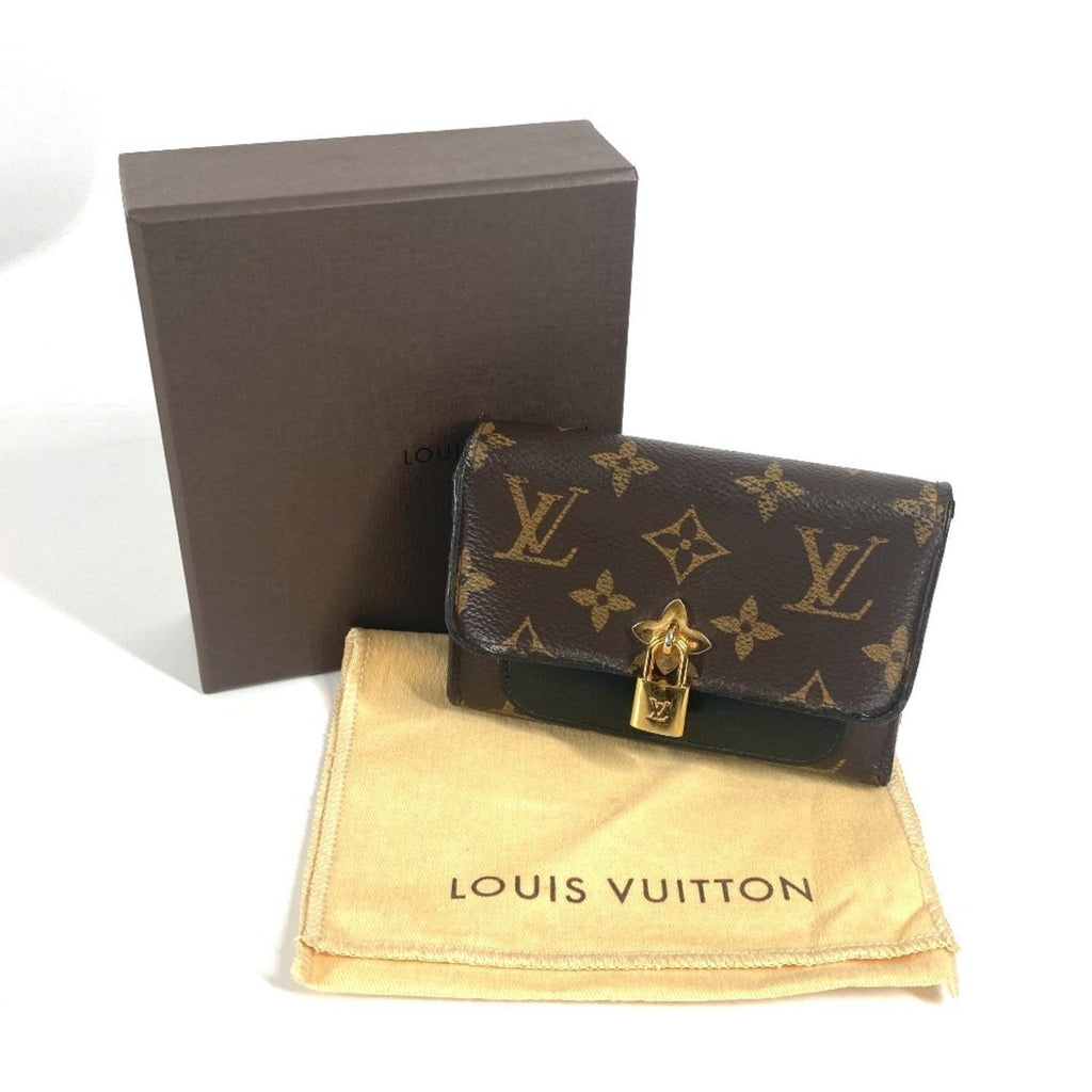 Louis Vuitton Monogram Black Brown Monogram Wallet (Tri-Fold)