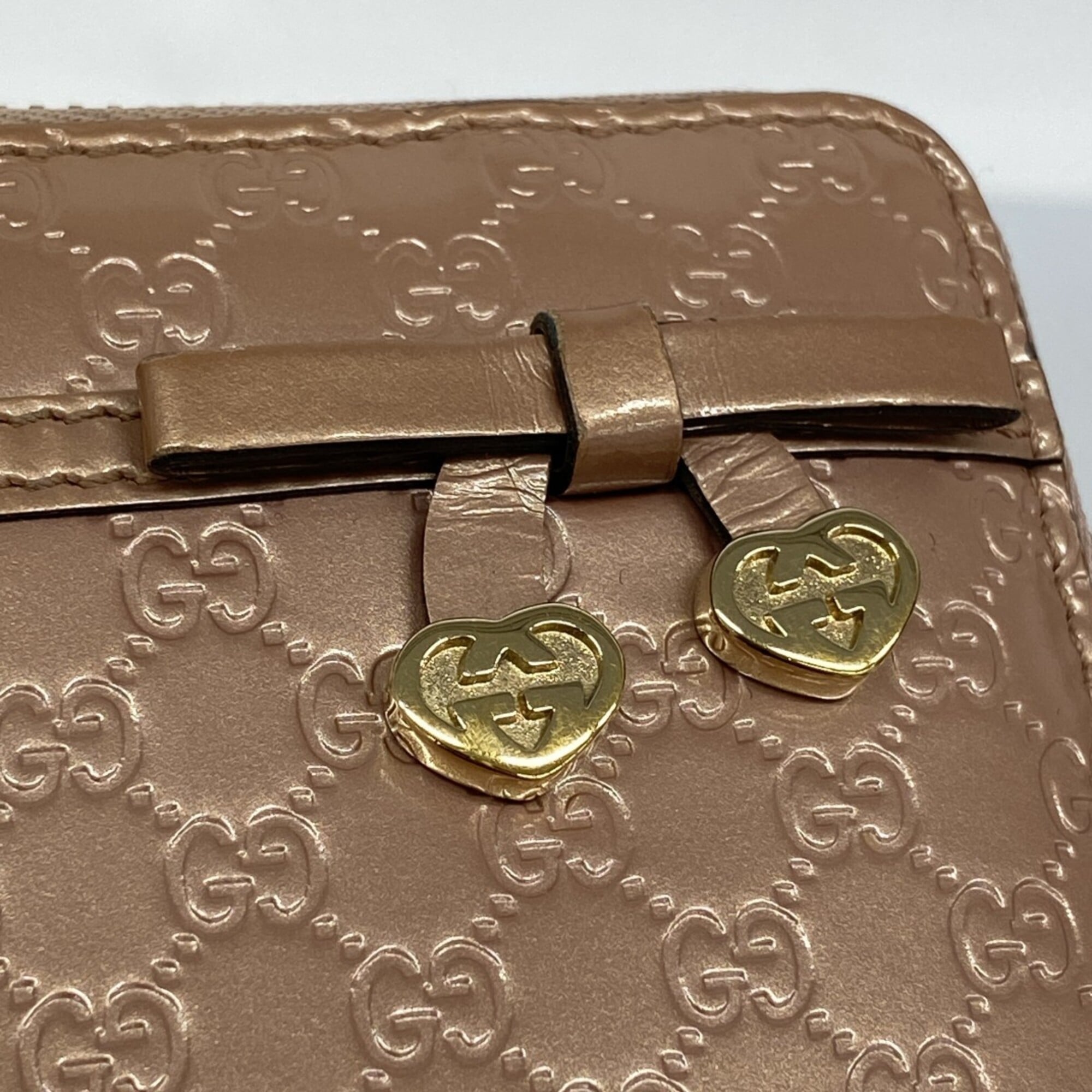 Gucci Pink Long Wallet (Bi-Fold) (Pre-Owned)
