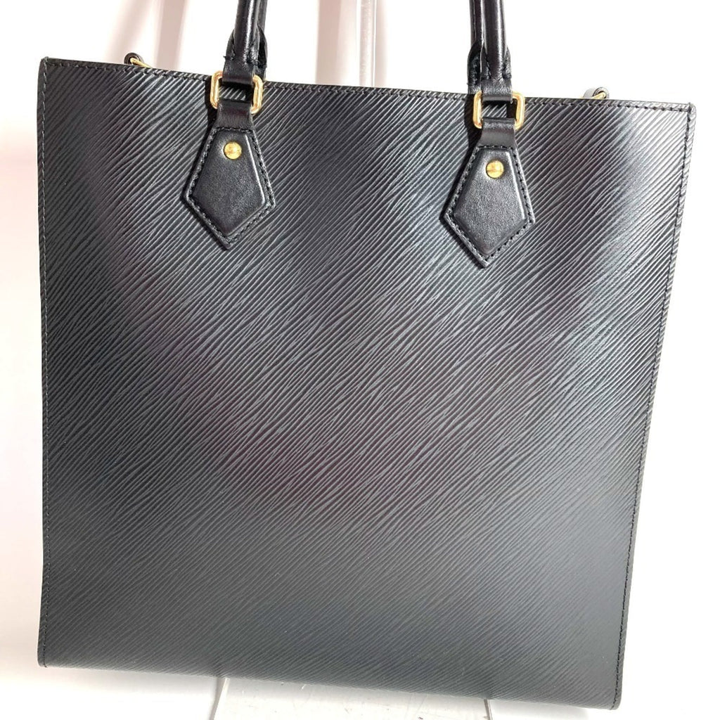 Louis Vuitton Black Epi Leather Handbag Shoulder Bag Tote Bag