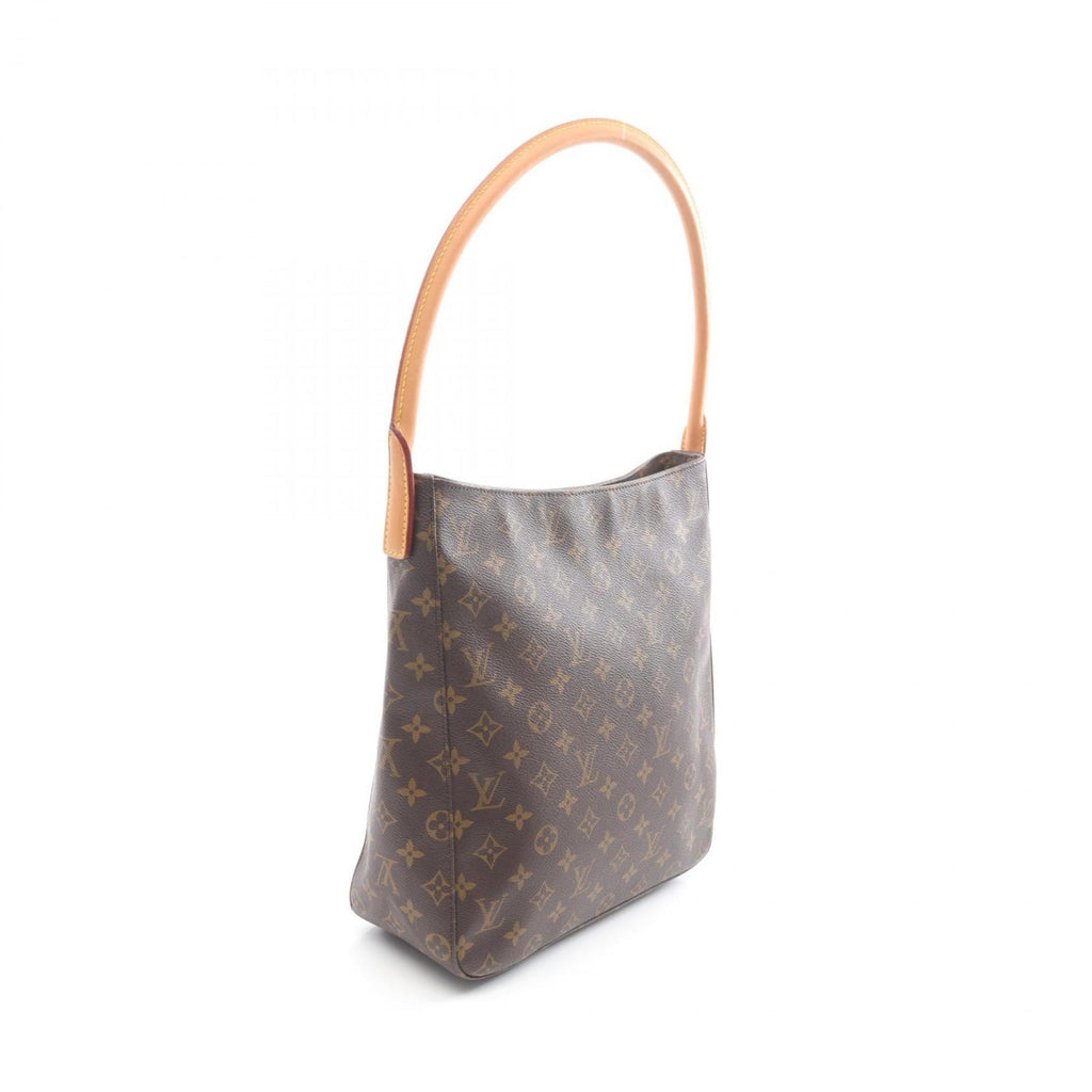 Louis Vuitton Brown Coated Canvas Leather Shoulder Bag