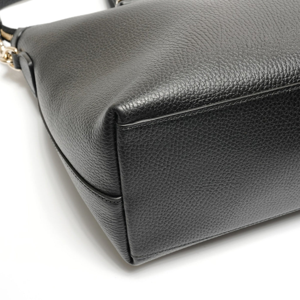 Gucci Black Leather Tote Bag (Pre-Owned)