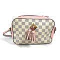 Louis Vuitton Pink White Damier Azur Pochette Shoulder Bag