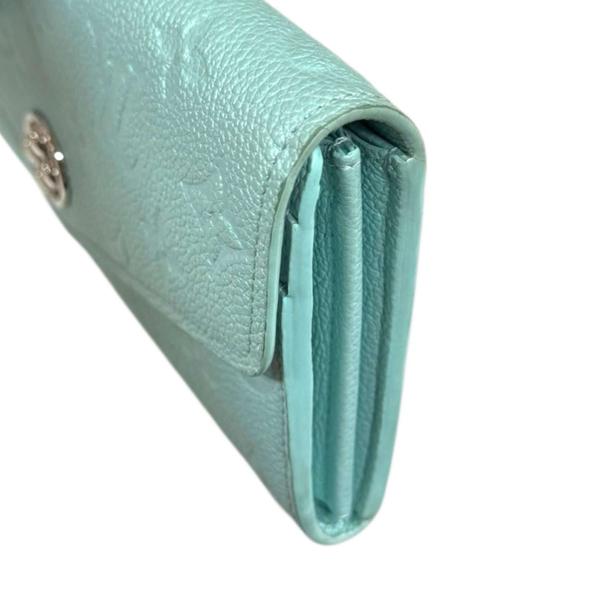Louis Vuitton Monogram Empreinte Blue Light Blue Monogram Empreinte Long Wallet