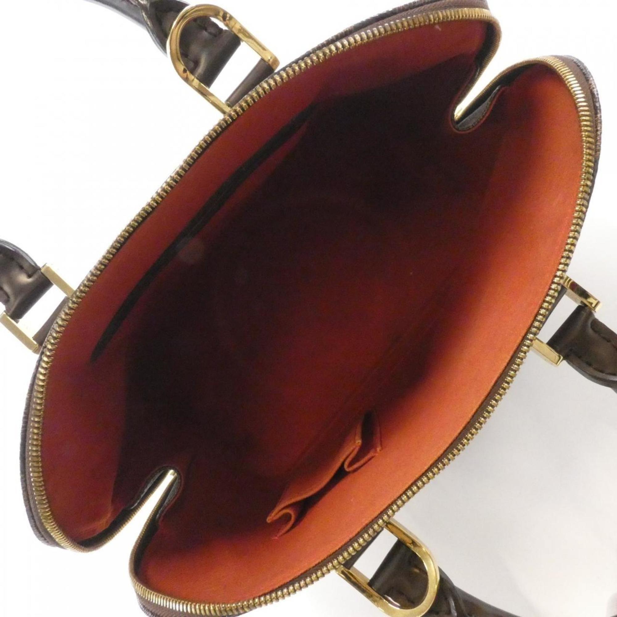 Louis Vuitton Brown Coated Canvas Handbag