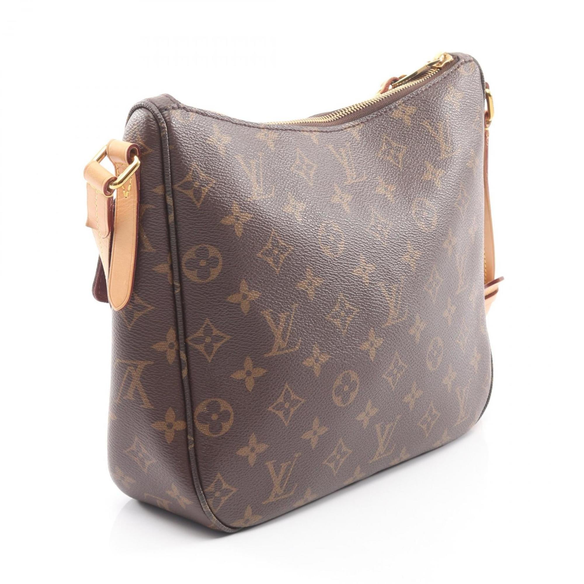 Louis Vuitton Brown Monogram Coated Canvas Leather Handbag Shoulder Bag