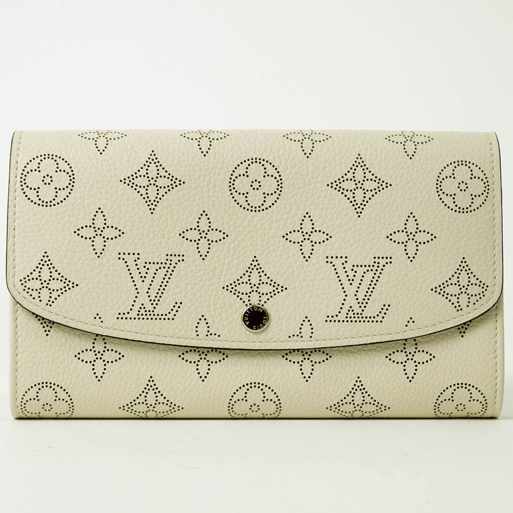 Louis Vuitton Cream Lv Off White Leather Long Wallet