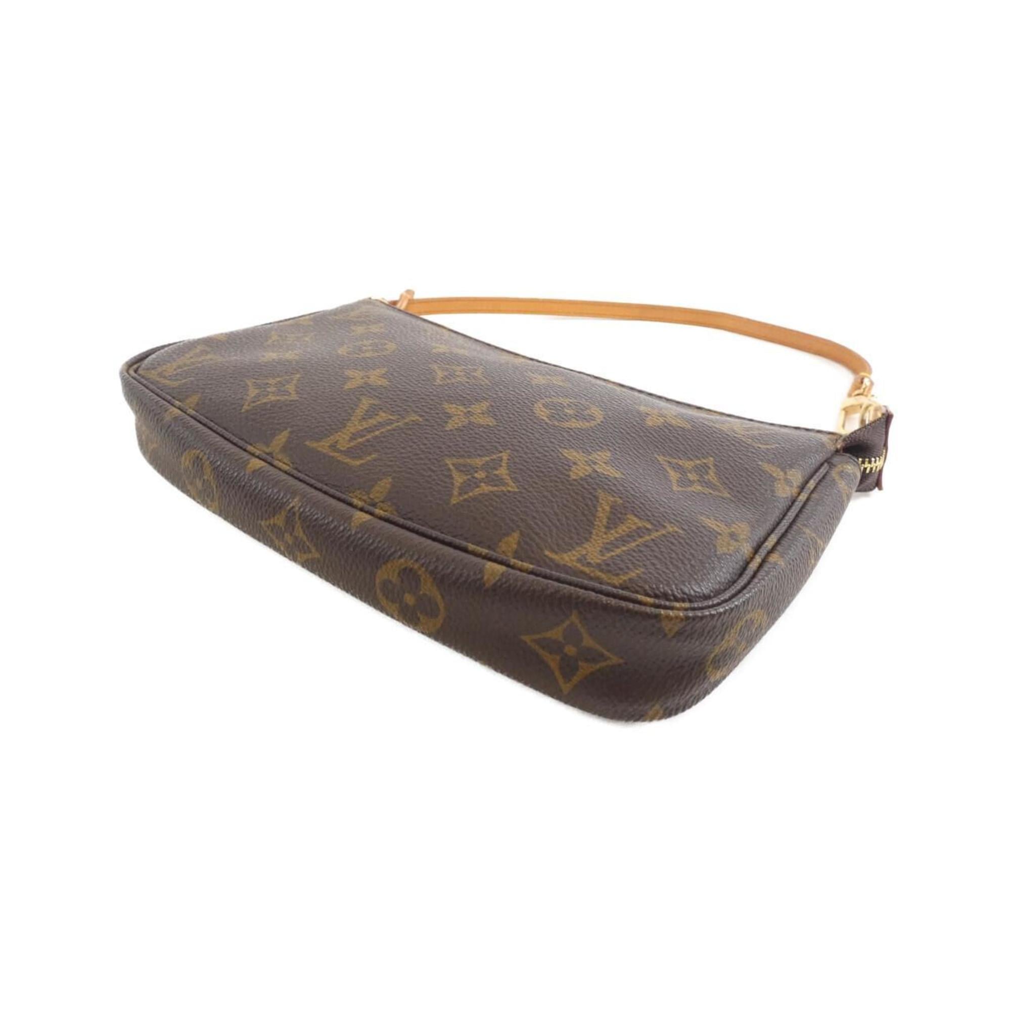 Louis Vuitton Marron Coated Canvas Pouch
