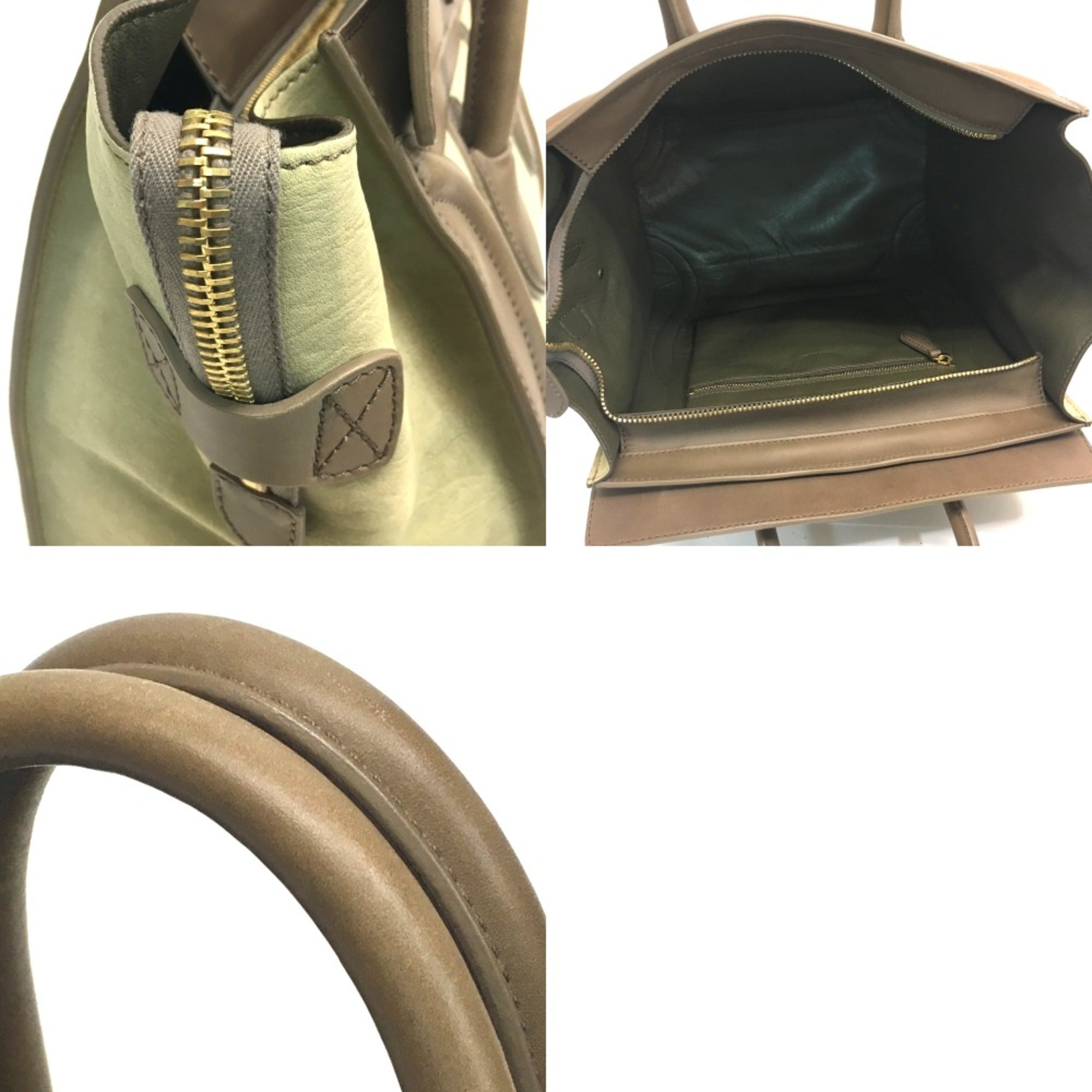 Celine Gray Leather Handbag