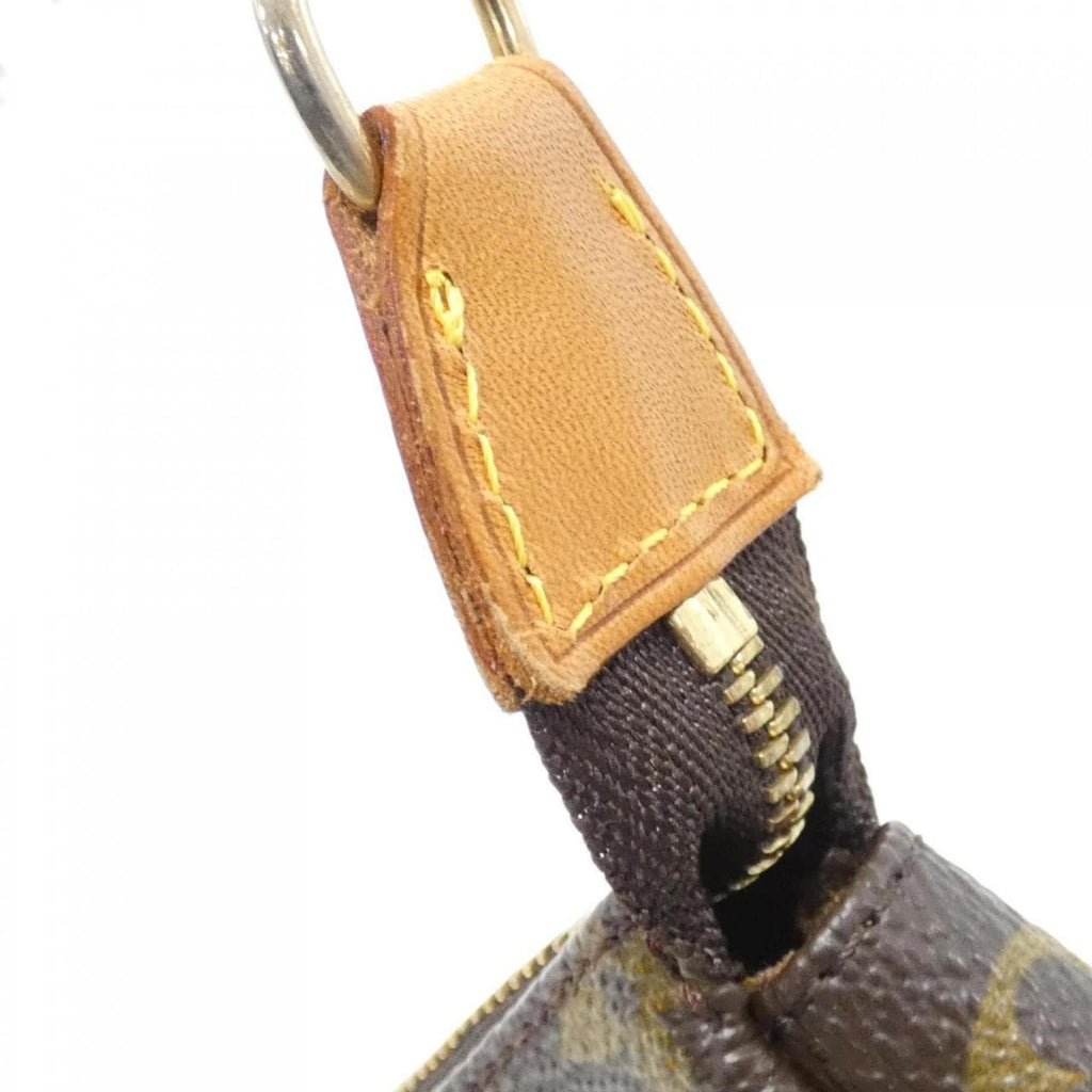 Louis Vuitton Brown Khaki Coated Canvas Pochette Pouch