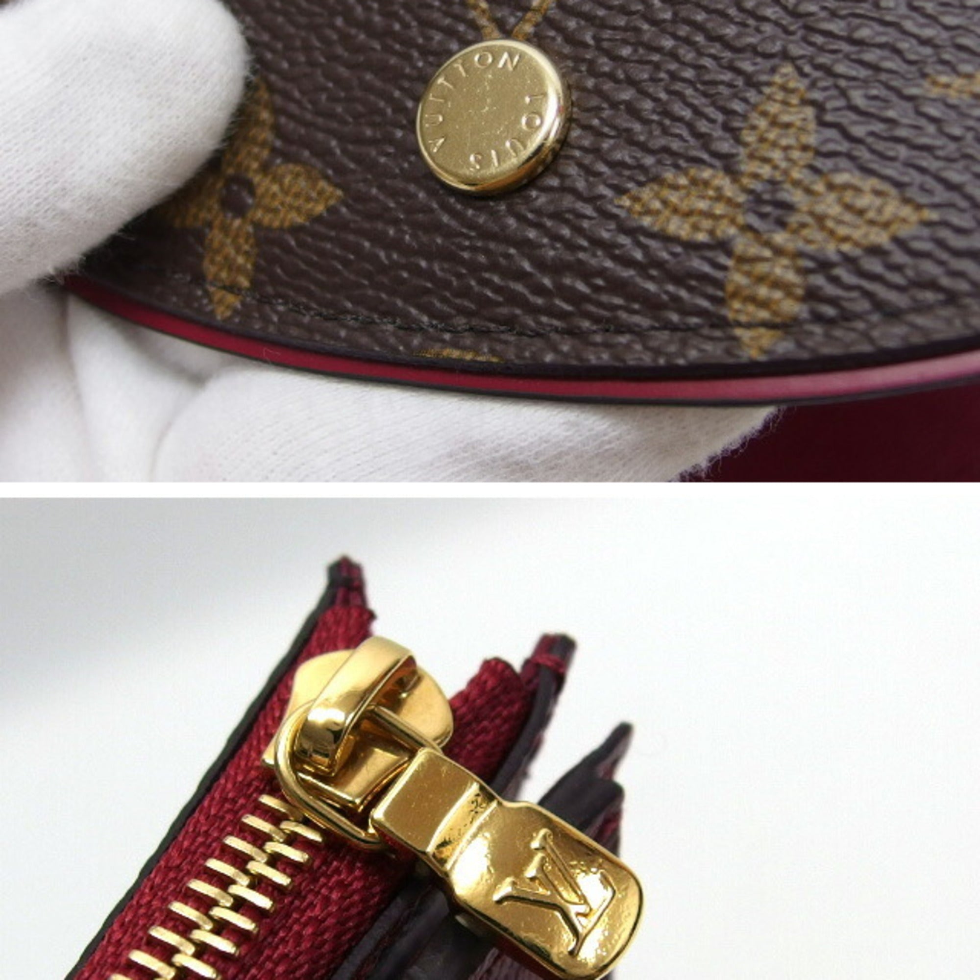 Louis Vuitton Monogram Fuchsia Pink Monogram Monogram Wallet (Tri-Fold)