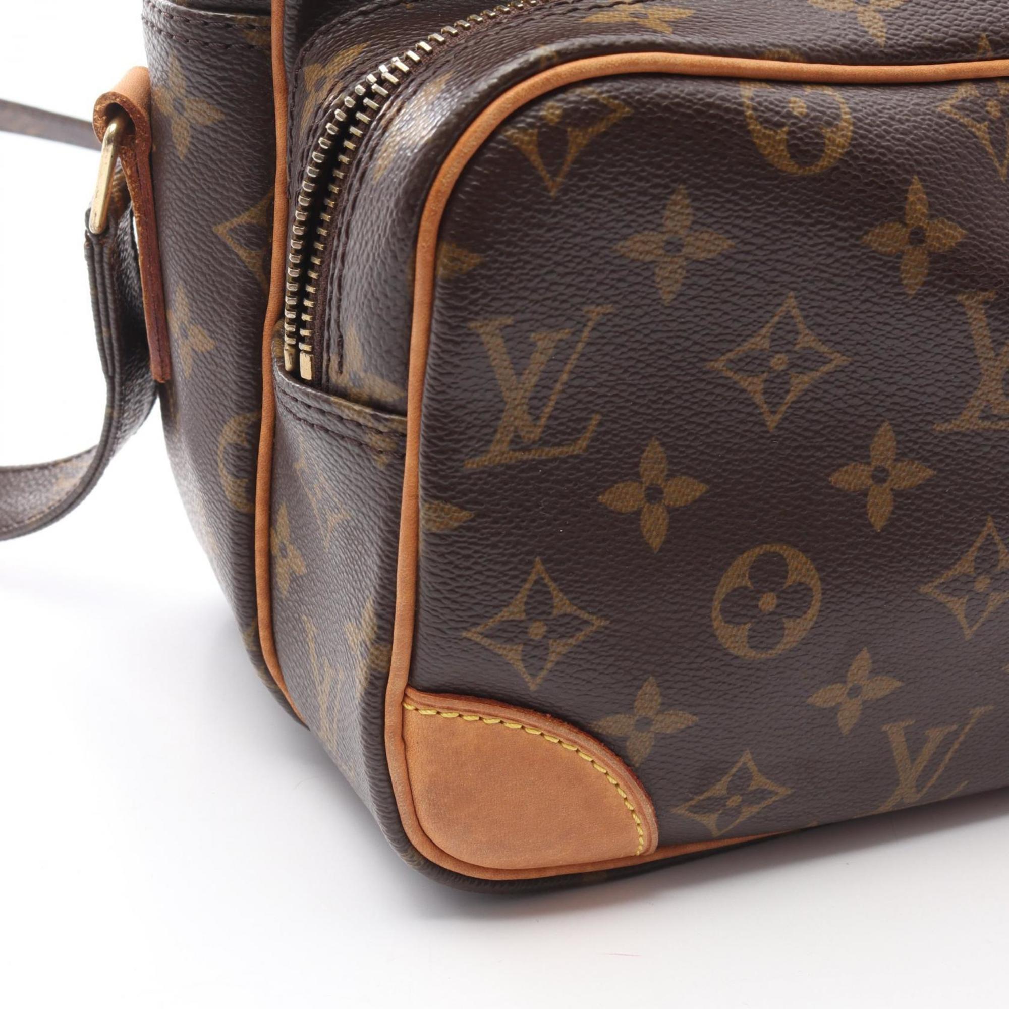 Louis Vuitton Brown Pvc Leather Shoulder Bag