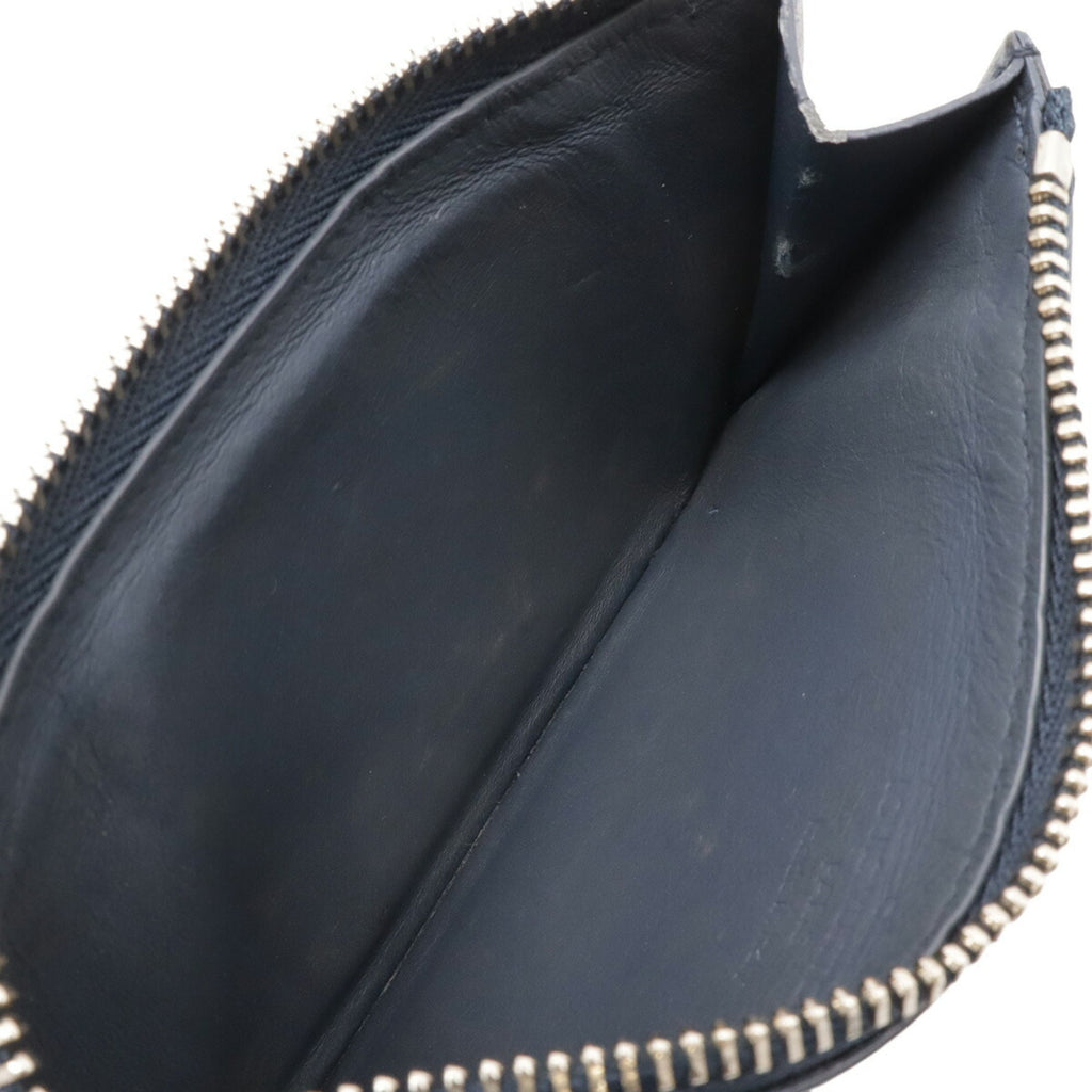 Louis Vuitton Navy Leather Coin Purse/Coin Case