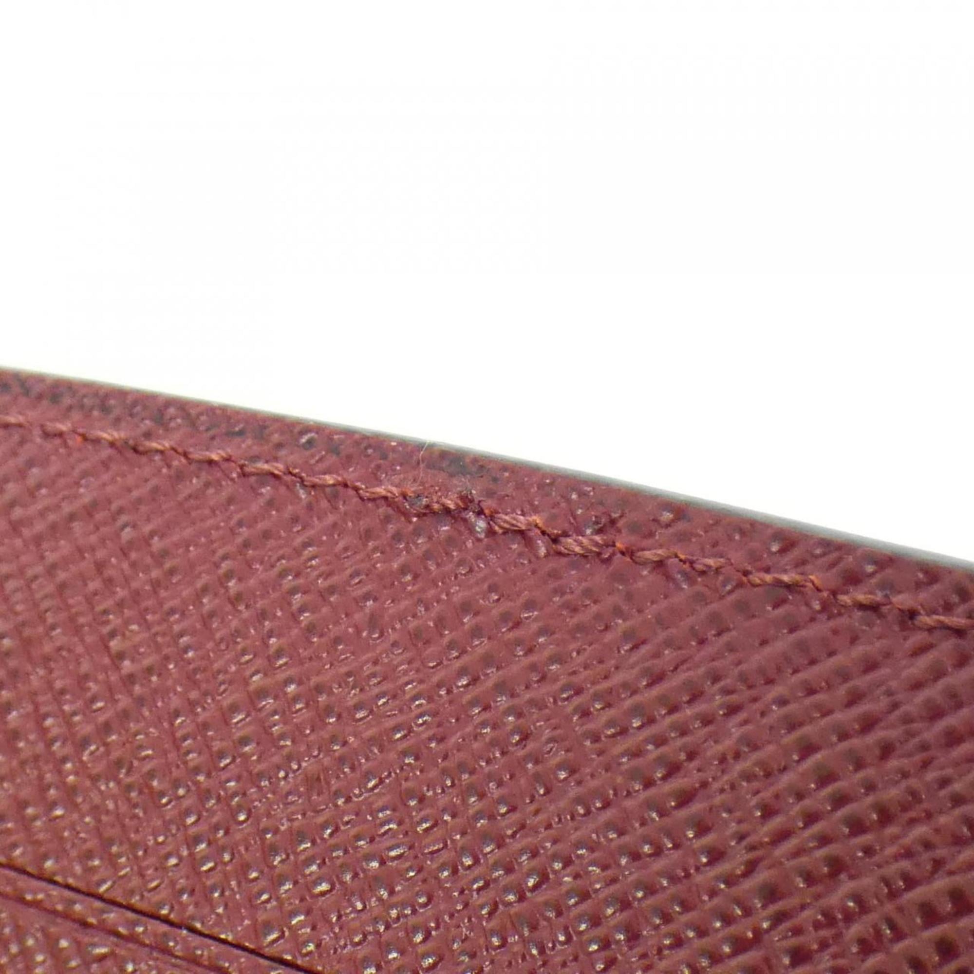 Louis Vuitton Rouge Rouge Pomodoro Leather Long Wallet
