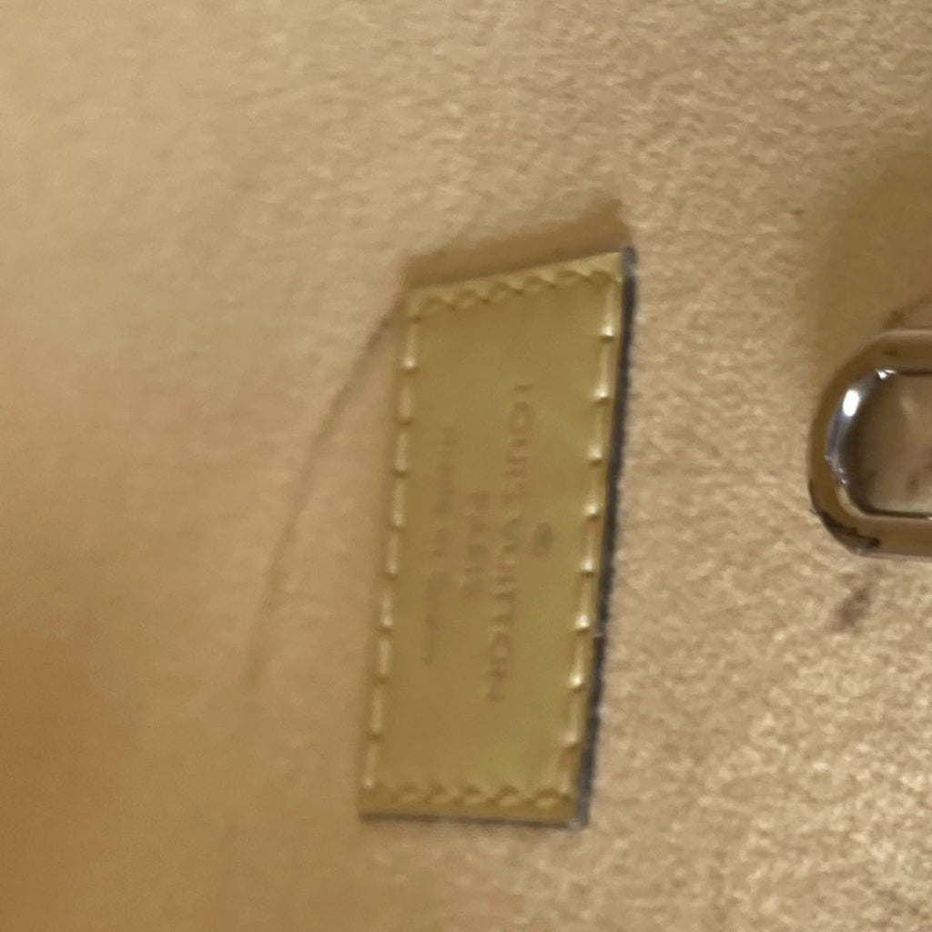 Louis Vuitton Yellow Leather Tote Bag