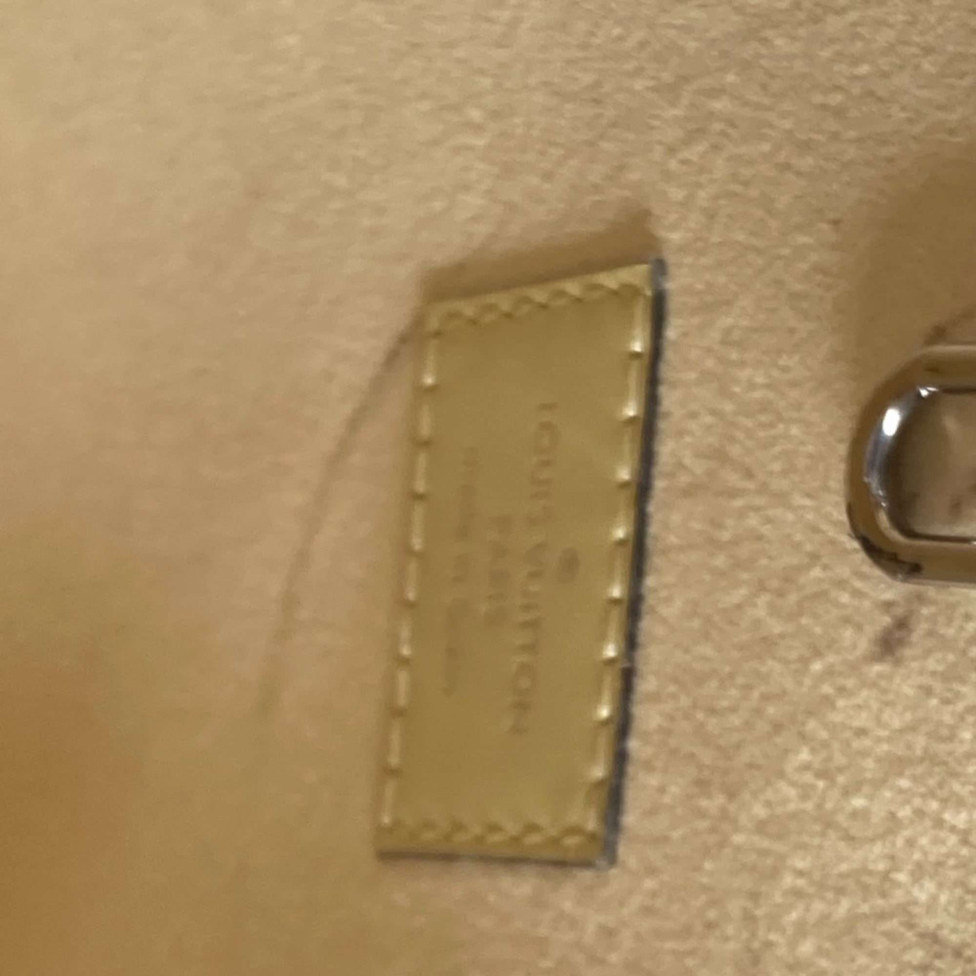 Louis Vuitton Yellow Leather Tote Bag