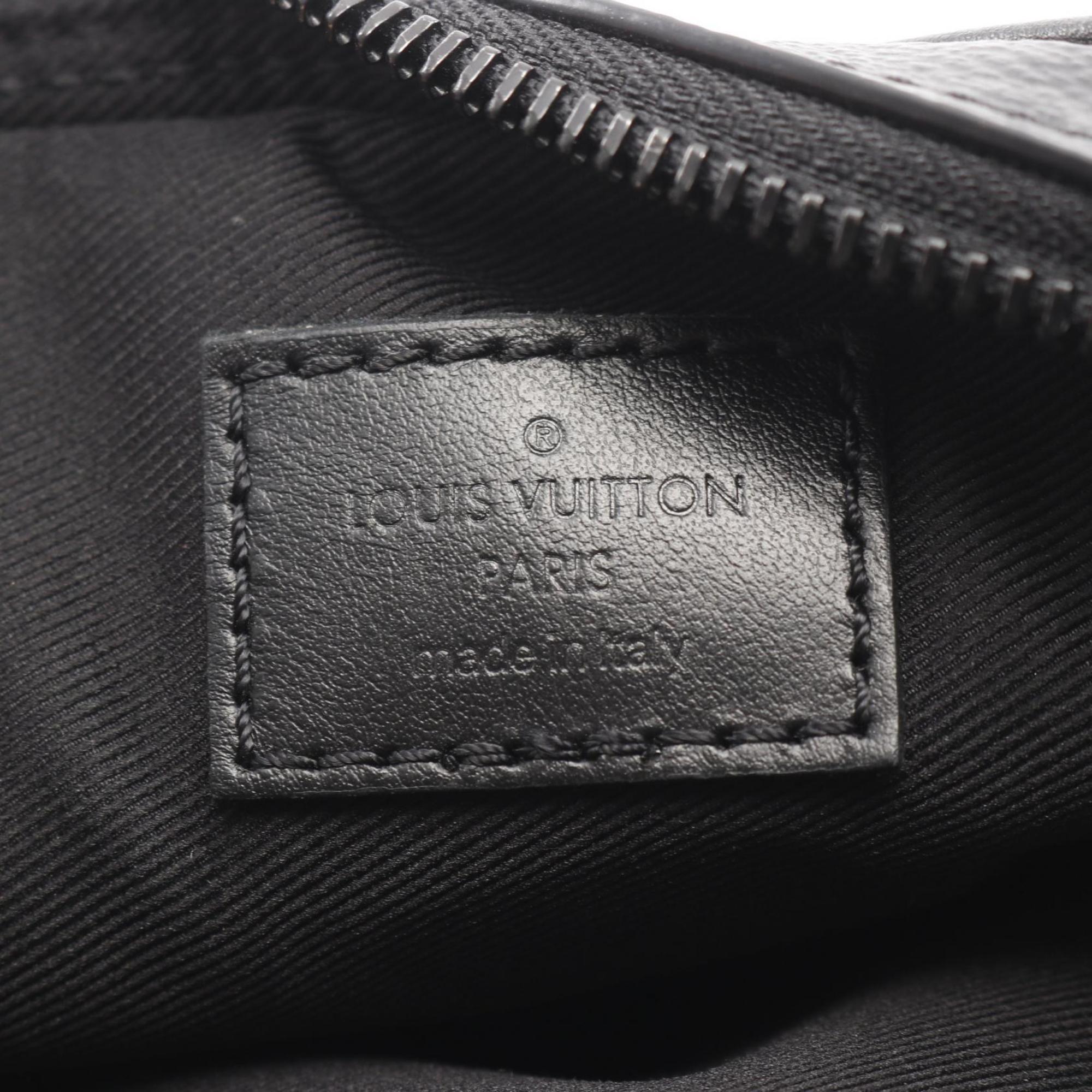 Louis Vuitton Black Coated Canvas Shoulder Bag