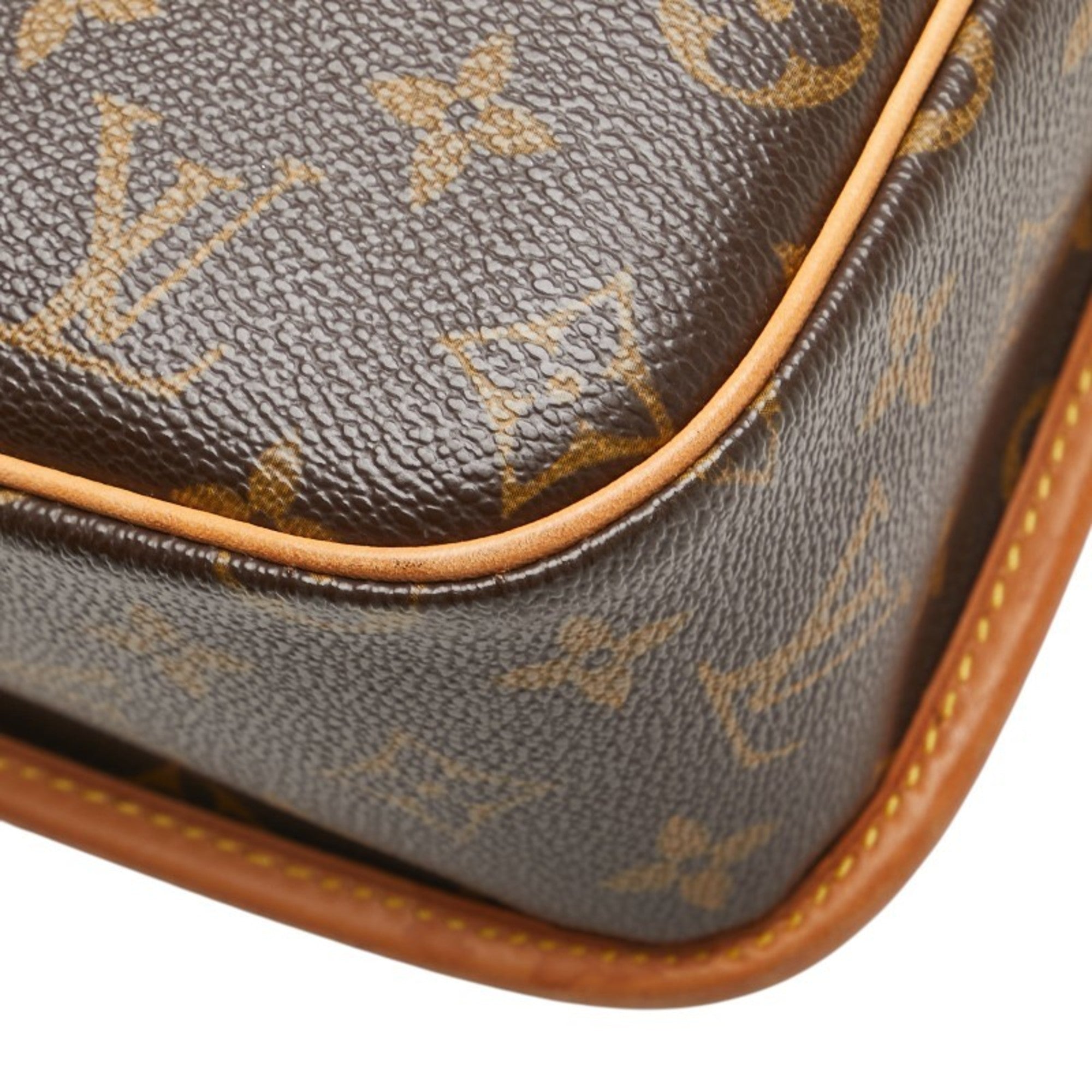 Louis Vuitton Monogram Brown Pvc Leather Shoulder Bag