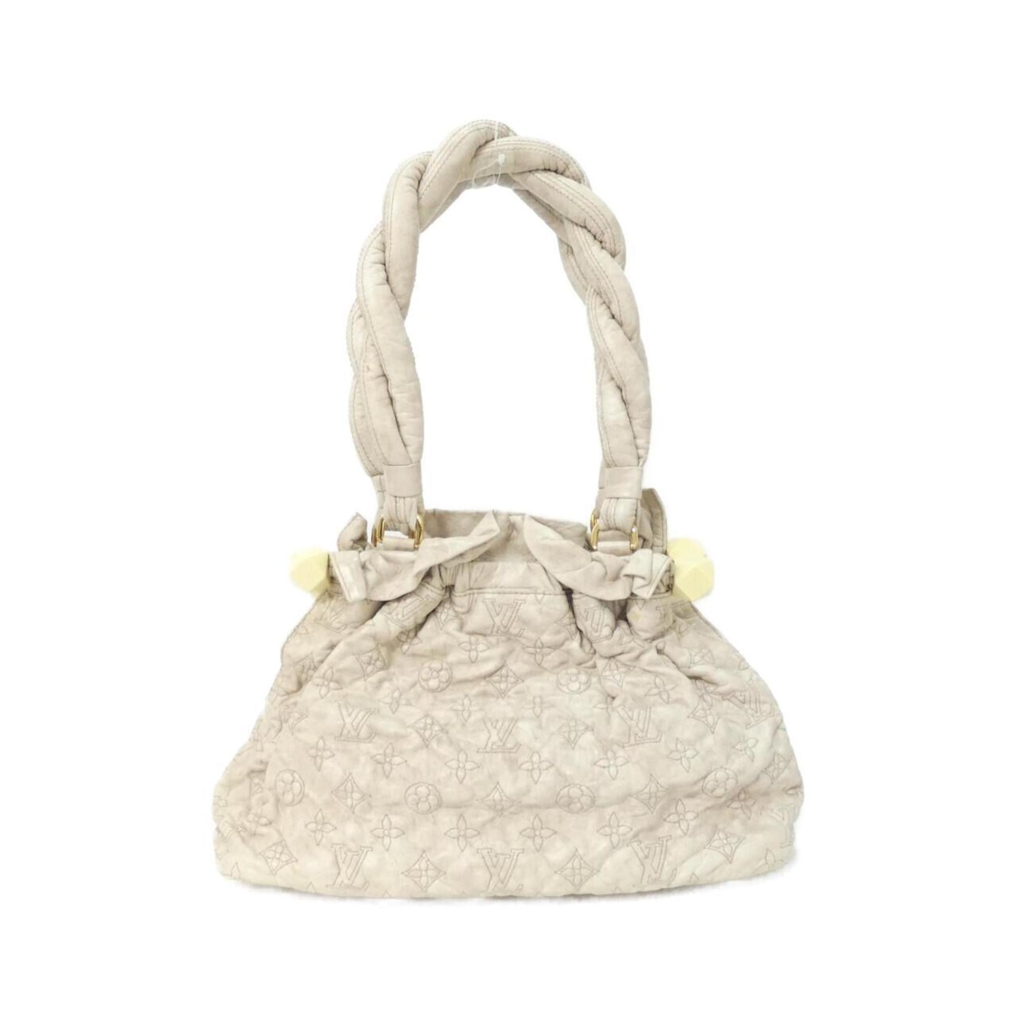 Louis Vuitton Beige Leather Shoulder Bag