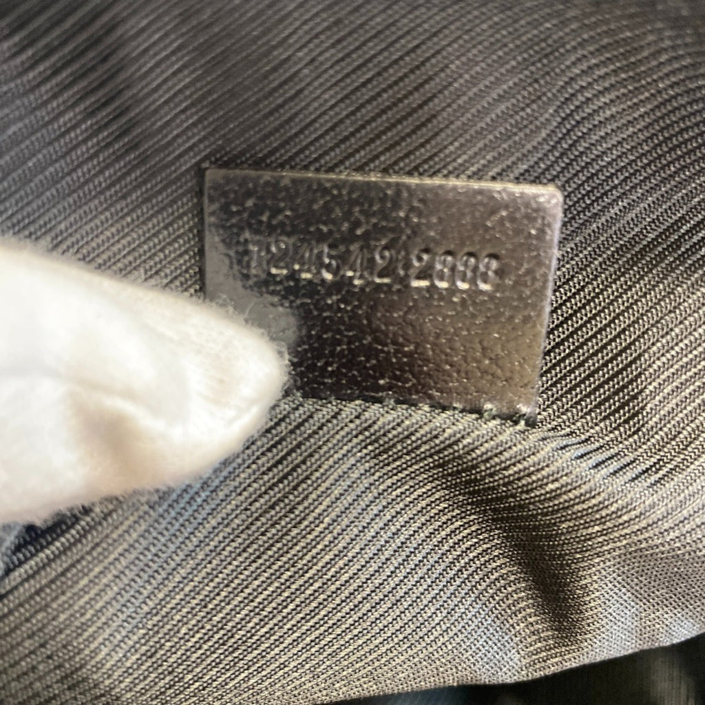 Gucci Black Gg Canvas Handbag (Pre-Owned)