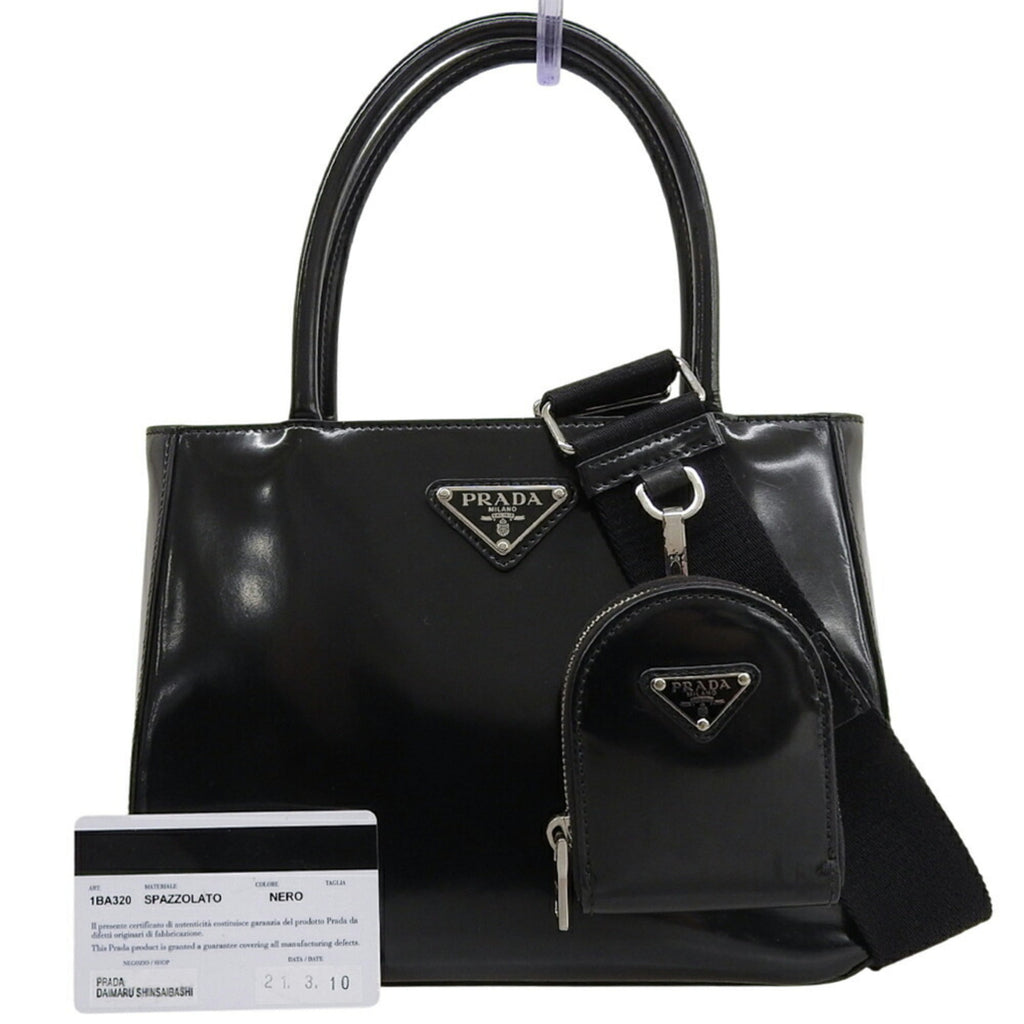 Prada Black Leather Shoulder Bag